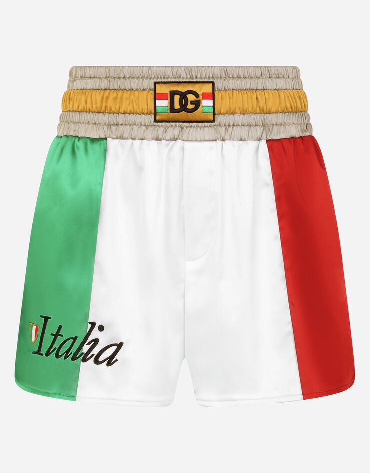 Satin shorts with DG patch - 3