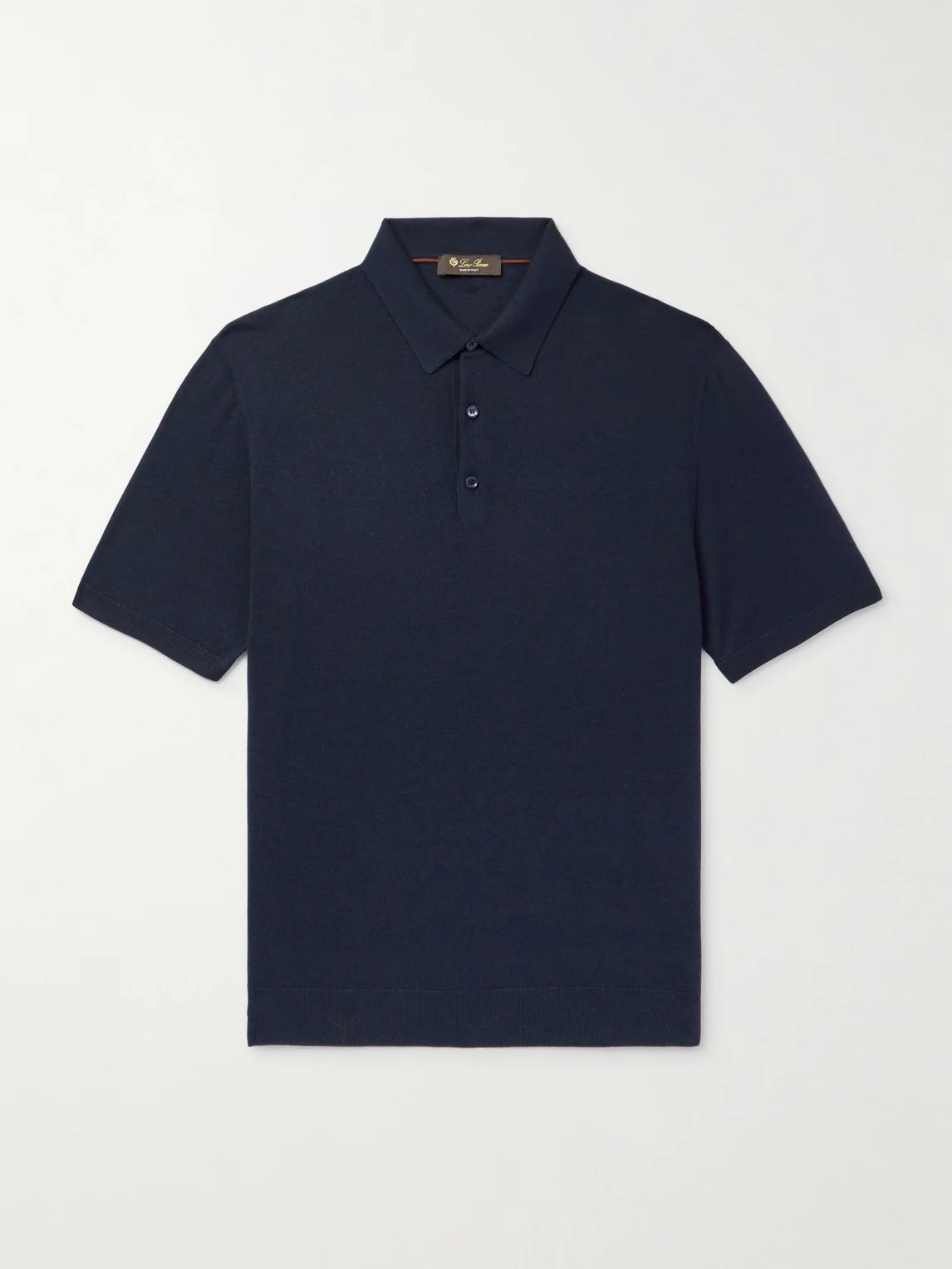 Slim-Fit Wool, Silk and Cashmere-Blend Polo Shirt - 1