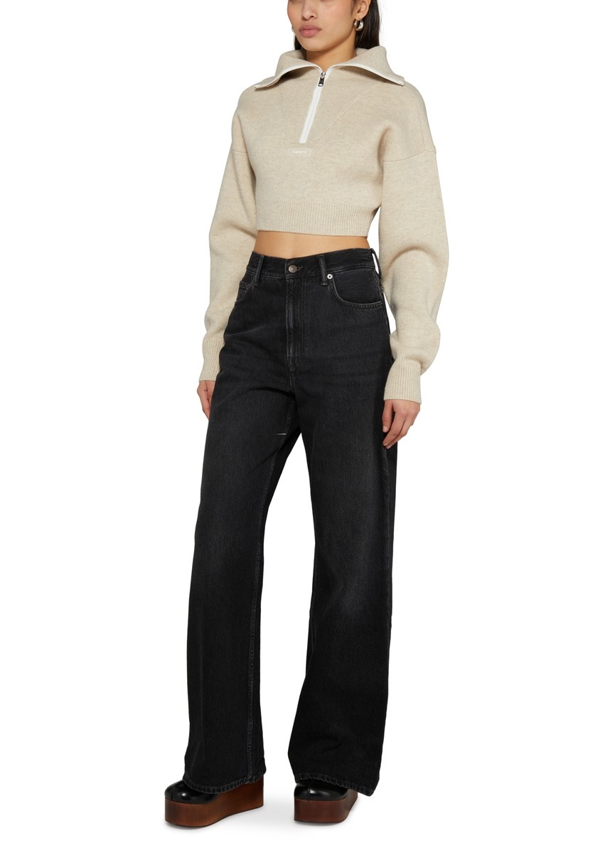 Boxy half-zip sweater - 2