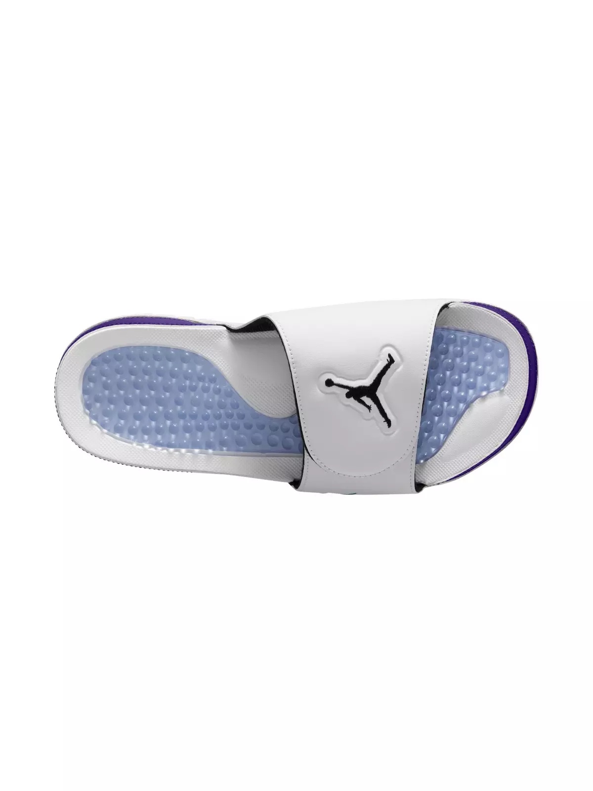 Hydro Retro 5 "White/Black/New Emerald/Grape Ice" Men's Slide - 7