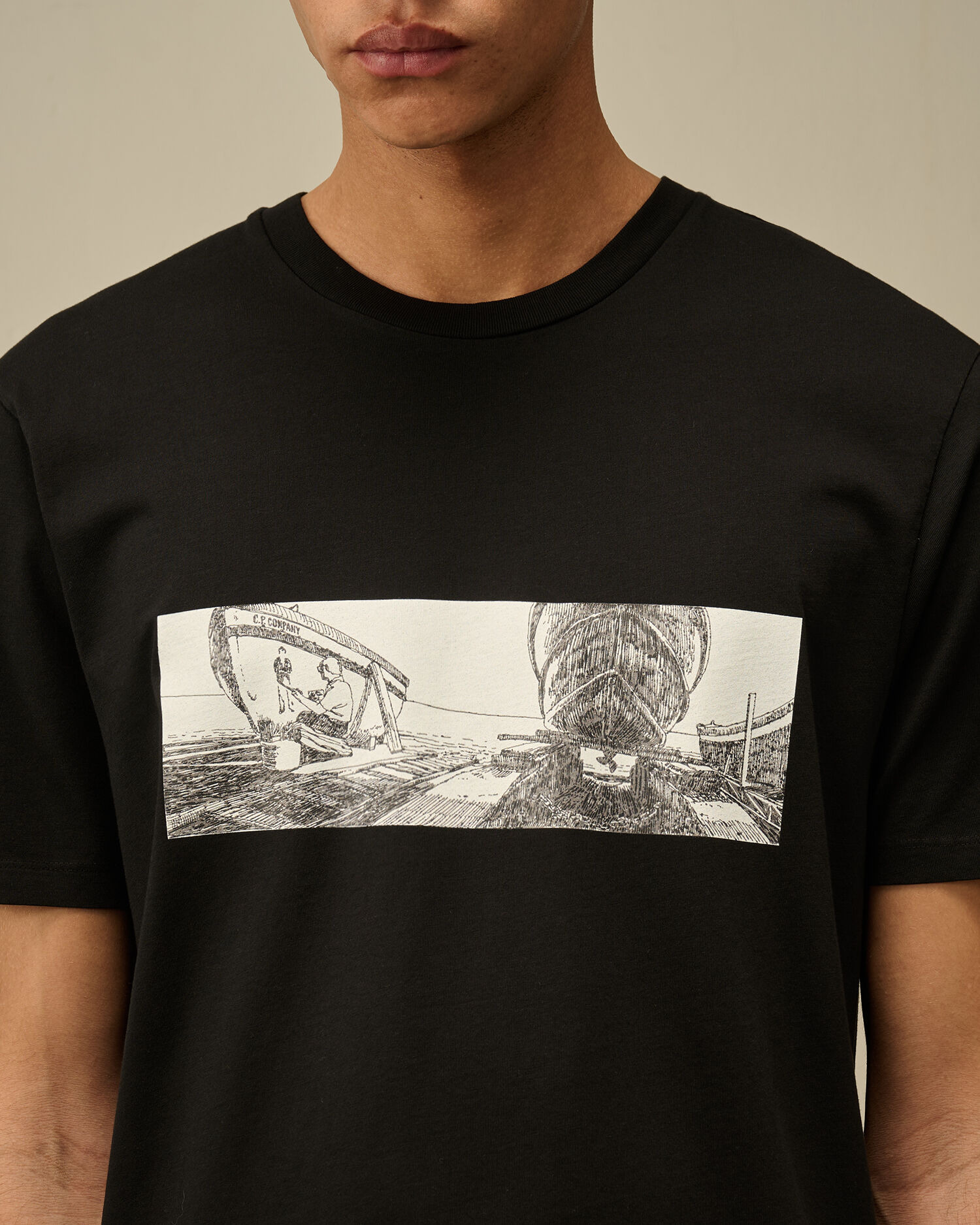 24/1 Jersey Back Letter T-Shirt - 6