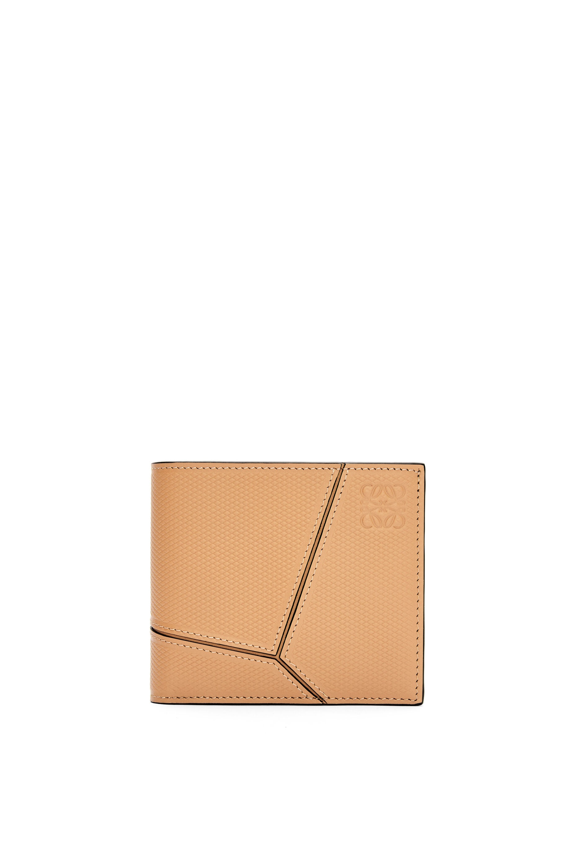 Puzzle bifold coin wallet in diamond calfskin - 1