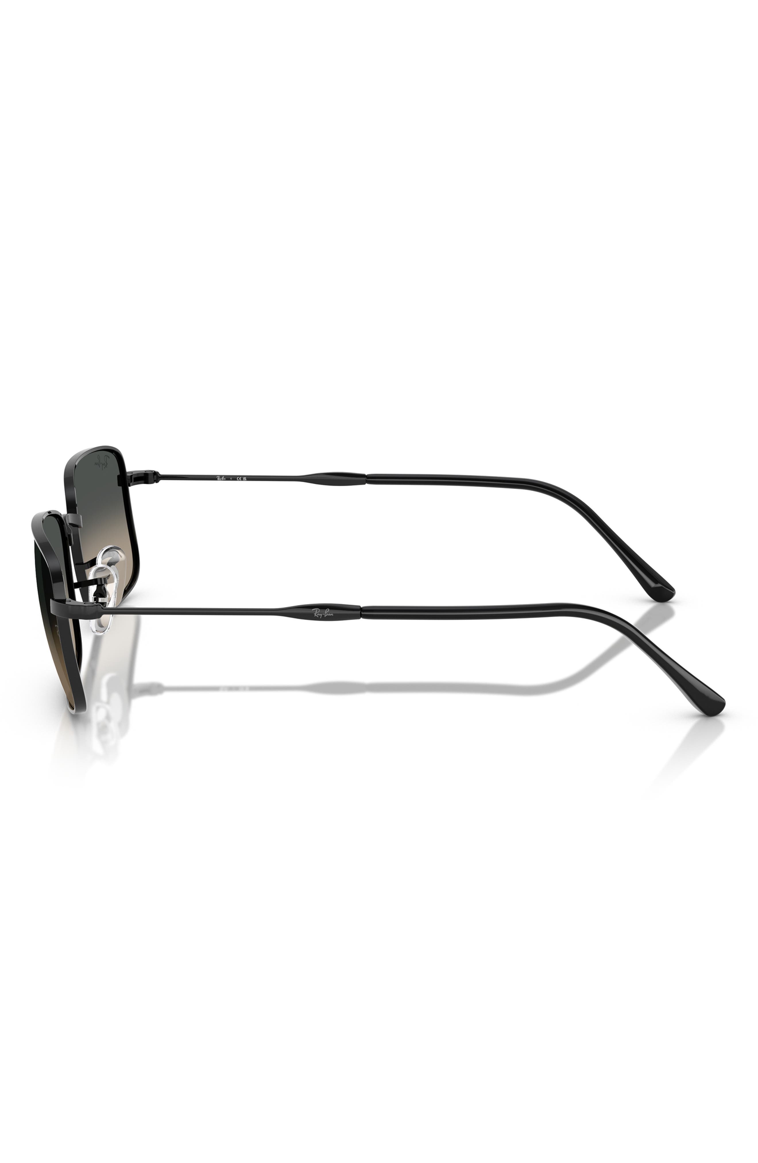 Ray-Ban 59mm Gradient Rectangle Sunglasses in Black at Nordstrom - 3