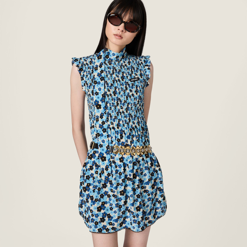 Crêpe de chine mini-dress 5