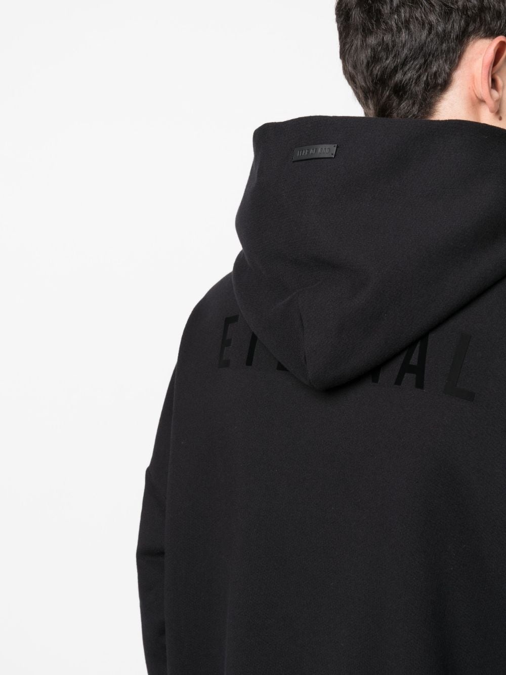 pouch-pocket cotton hoodie - 5