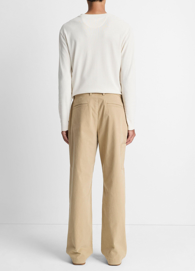 Vince Relaxed Italian Peached Stretch-Cotton Double-Knee Pant outlook