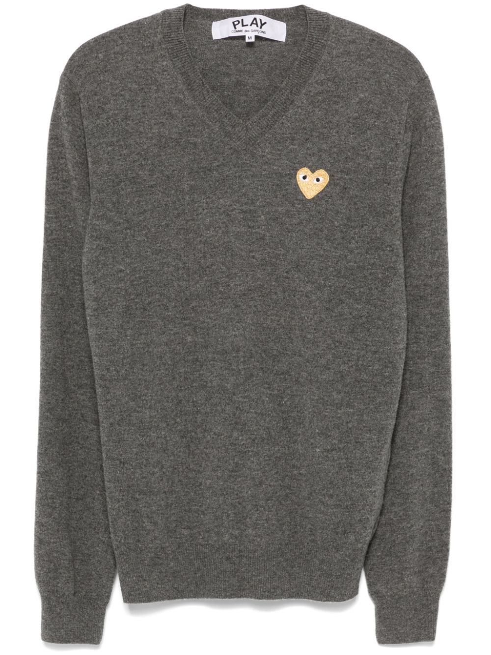 heart-patch sweater - 1