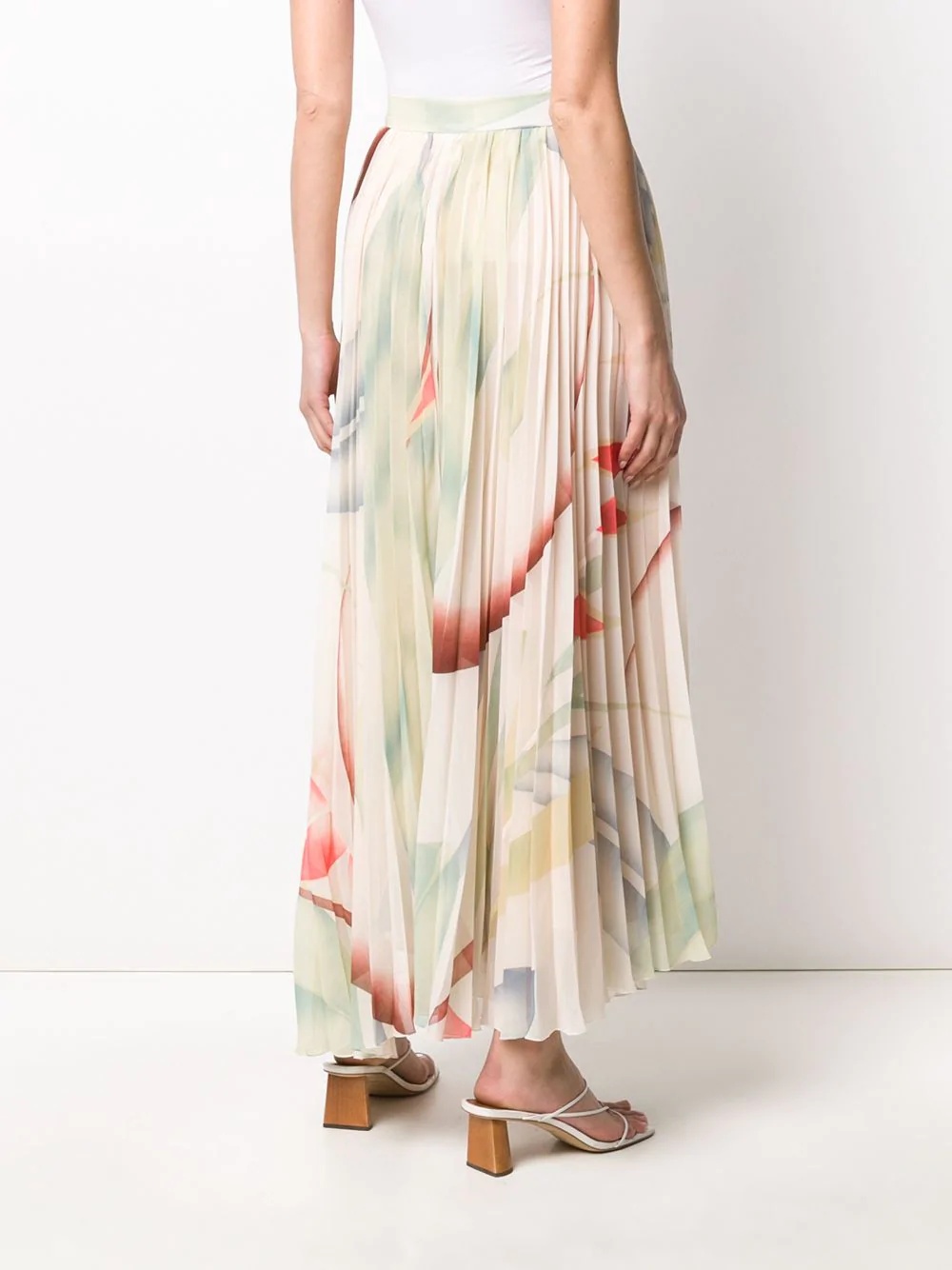 pleated maxi skirt - 4