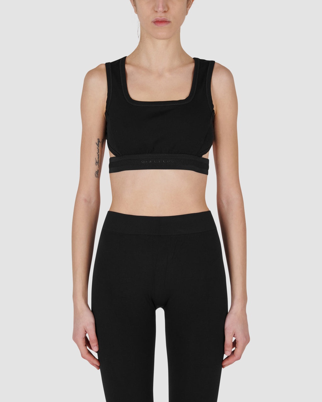 LOGO RIBBING CROP TOP - 2