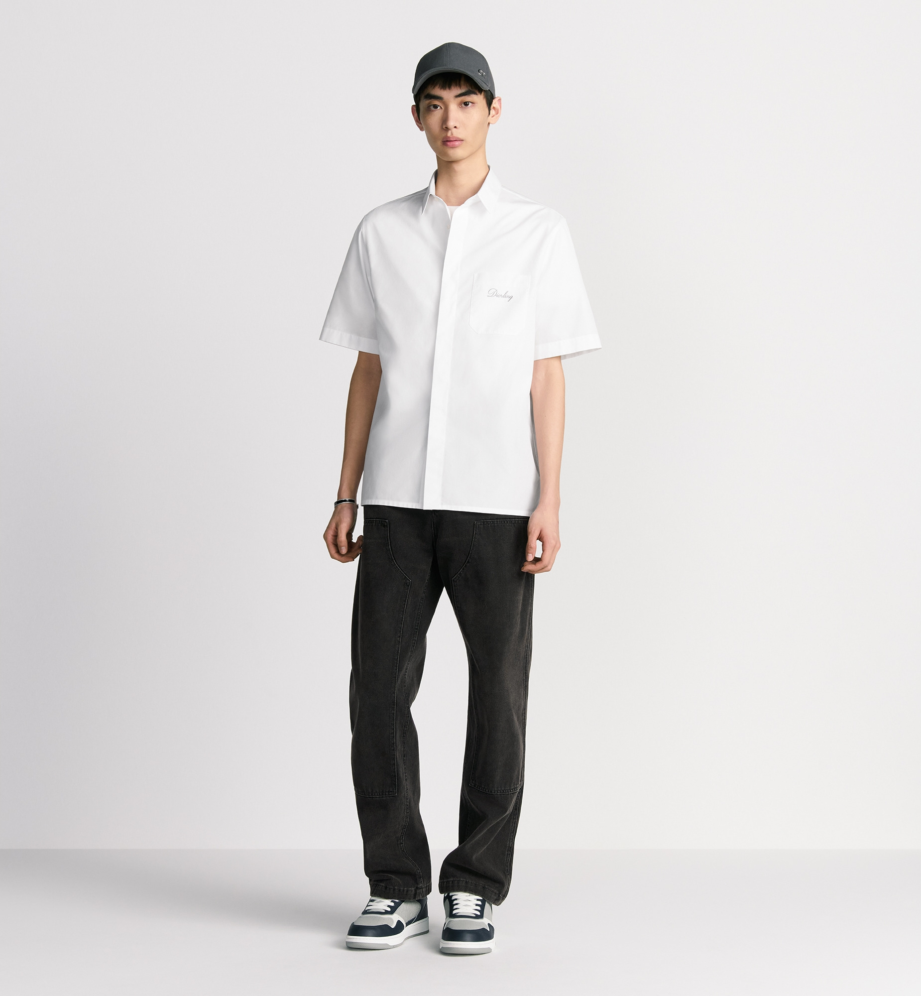 Short-Sleeved Shirt with Diorling Embroidery - 3