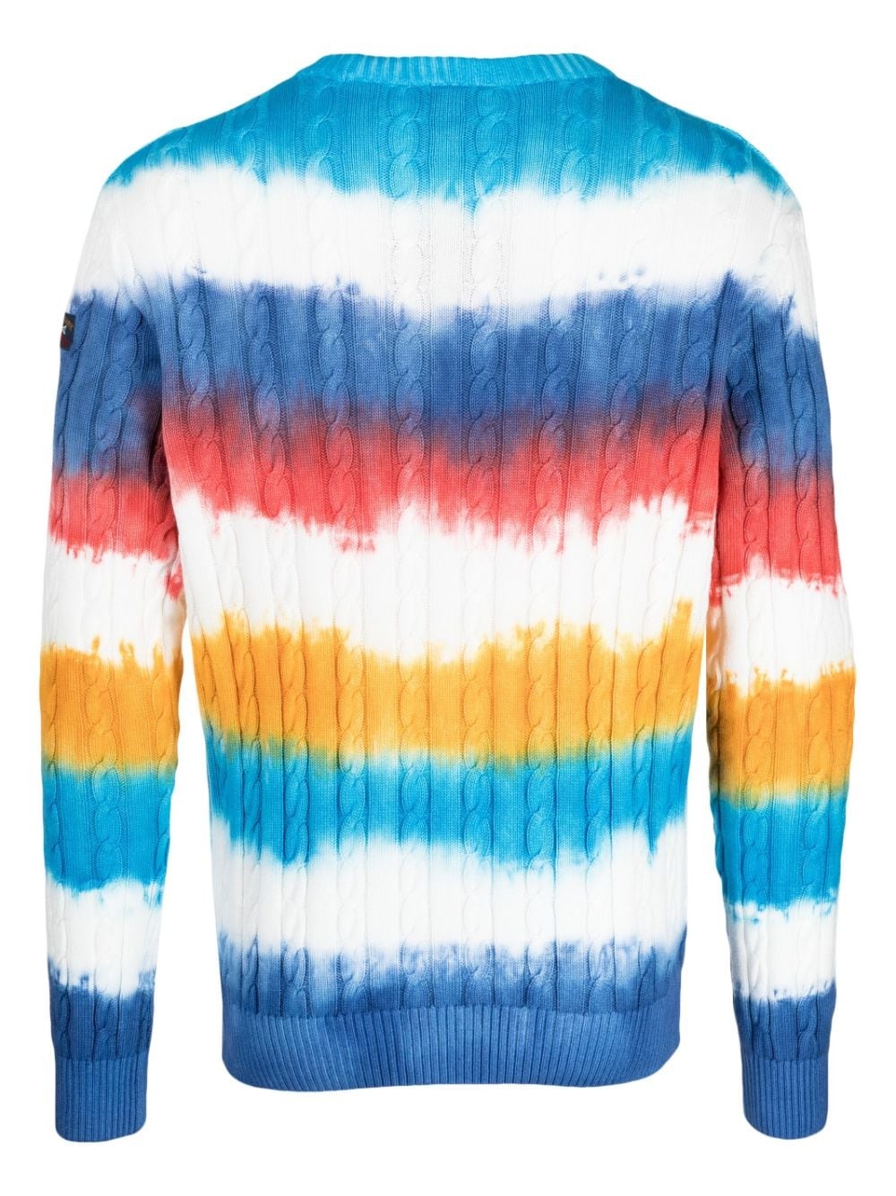 tie-dye pattern cotton jumper - 2