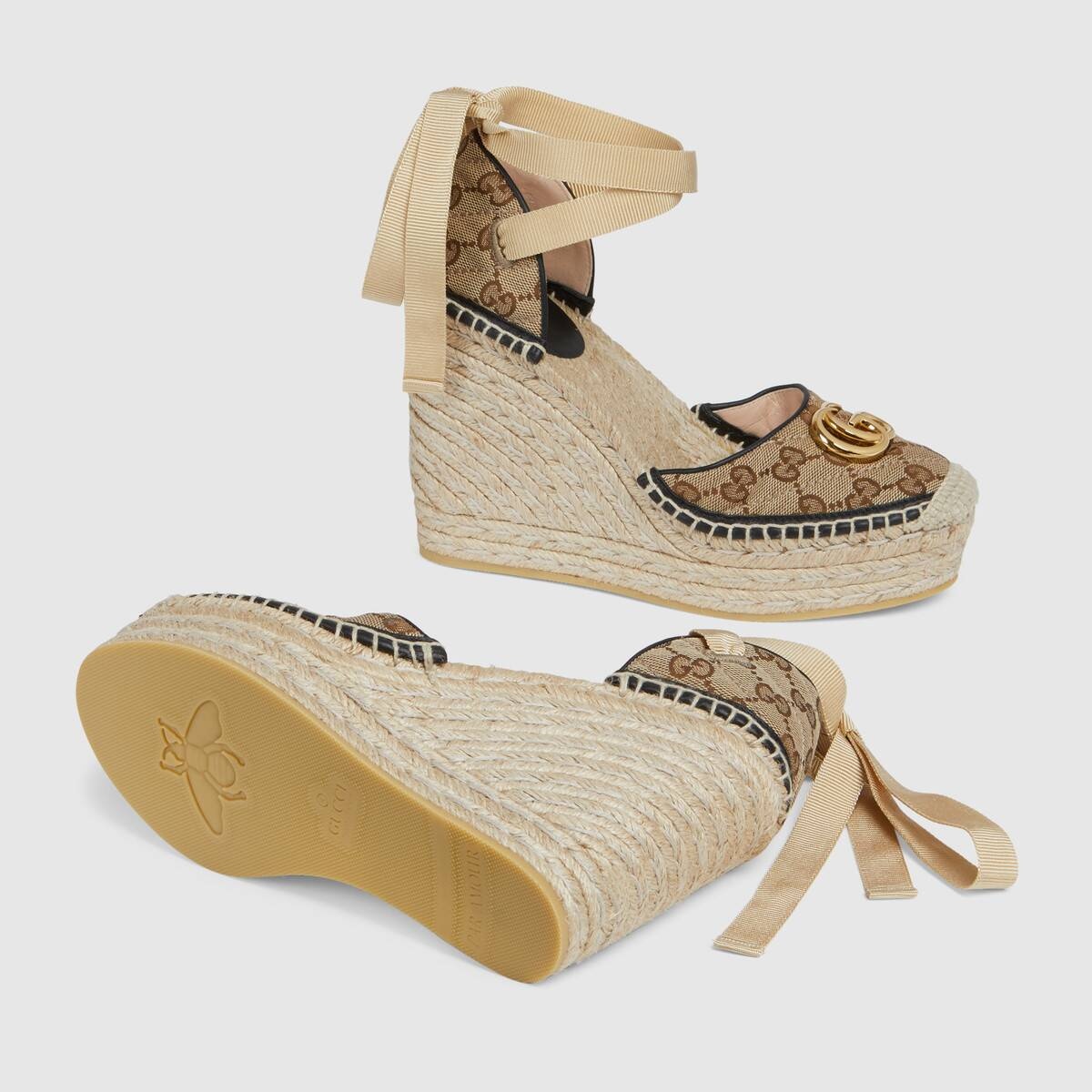 Women's GG matelassé platform espadrille - 5