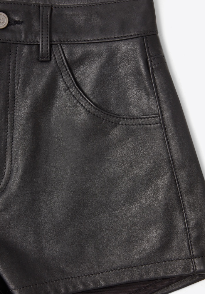 LEATHER SHORTS 72 BLACK - 5