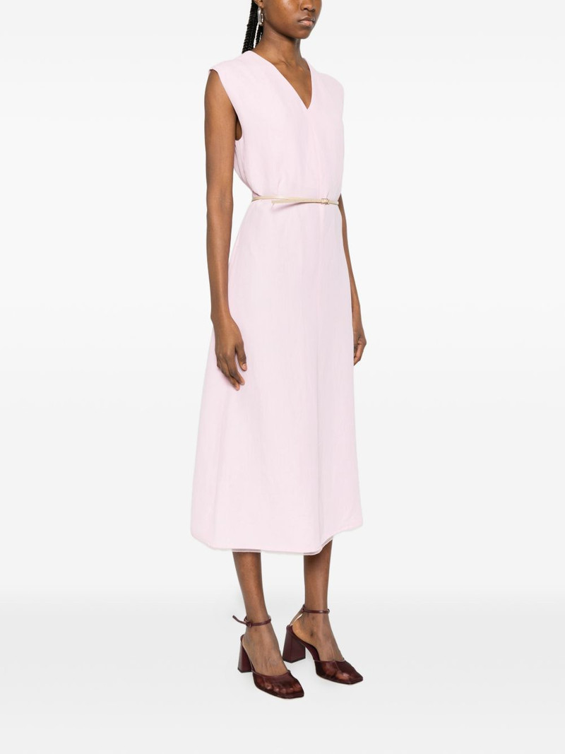 V-neck belted dress 3
