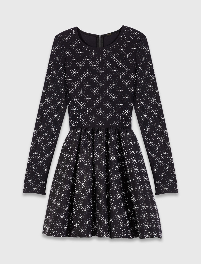 Pearl and rhinestone skater dress 1