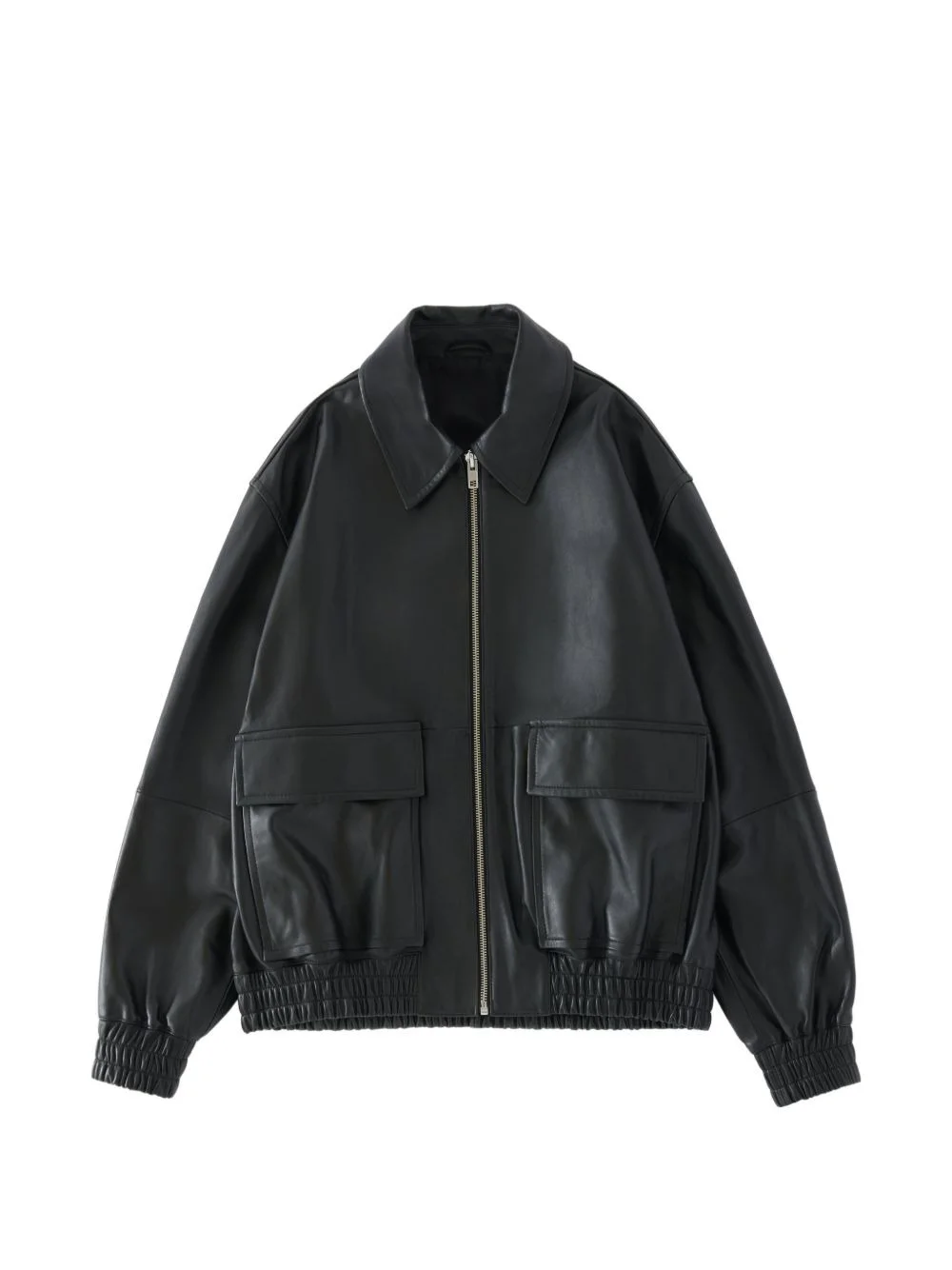 Piston zip-up leather jacket - 1