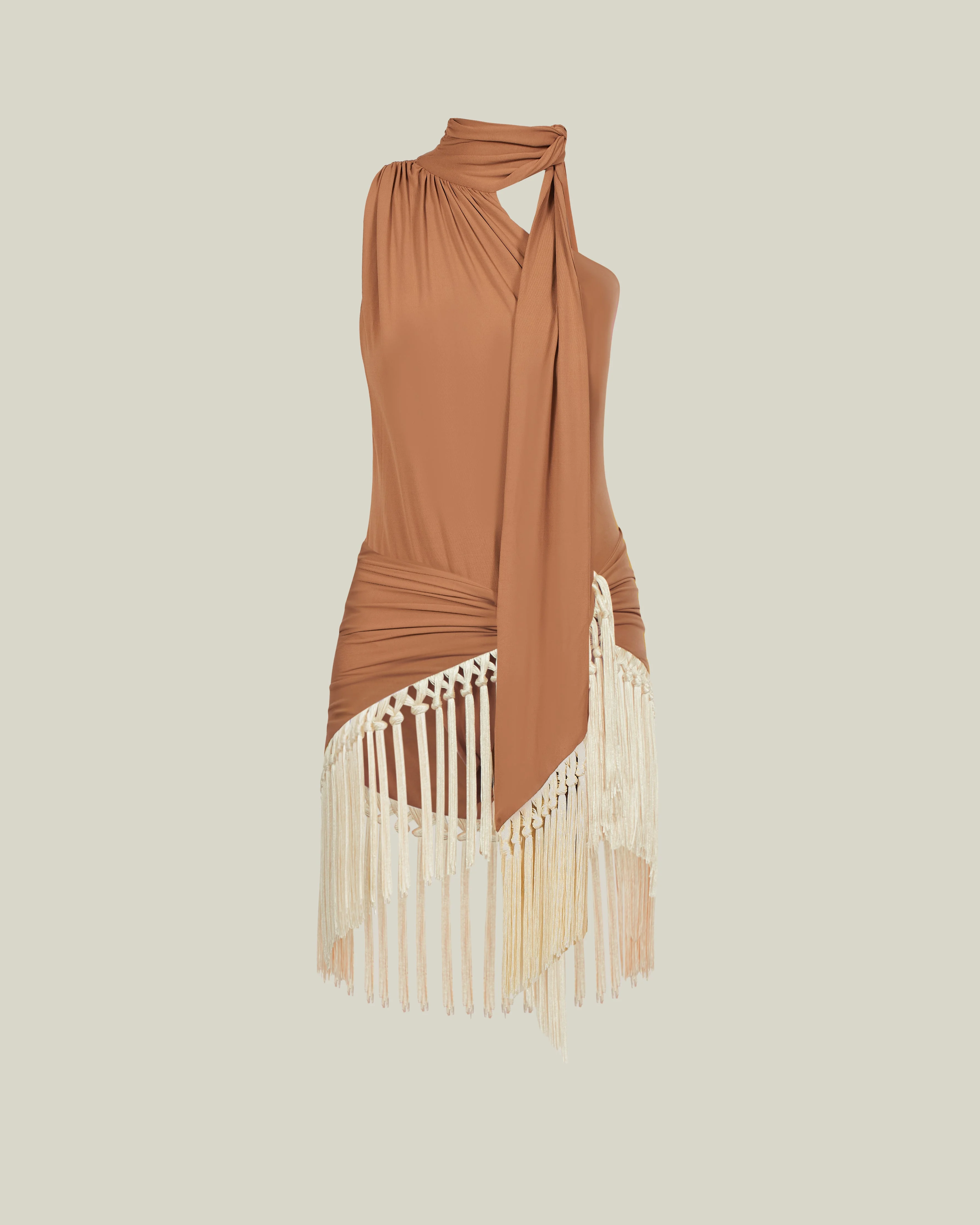 Siwa Swimsuit in Camel-Ivory - 1