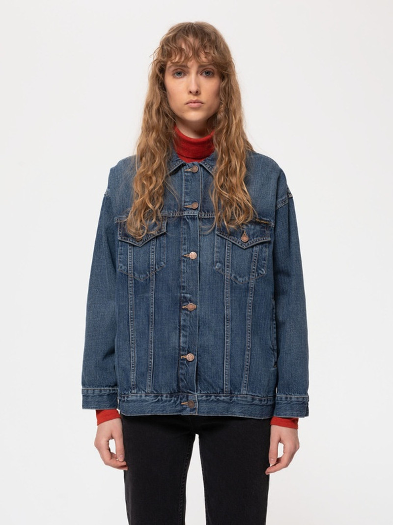 Elin Blue Maze Denim Jacket 3