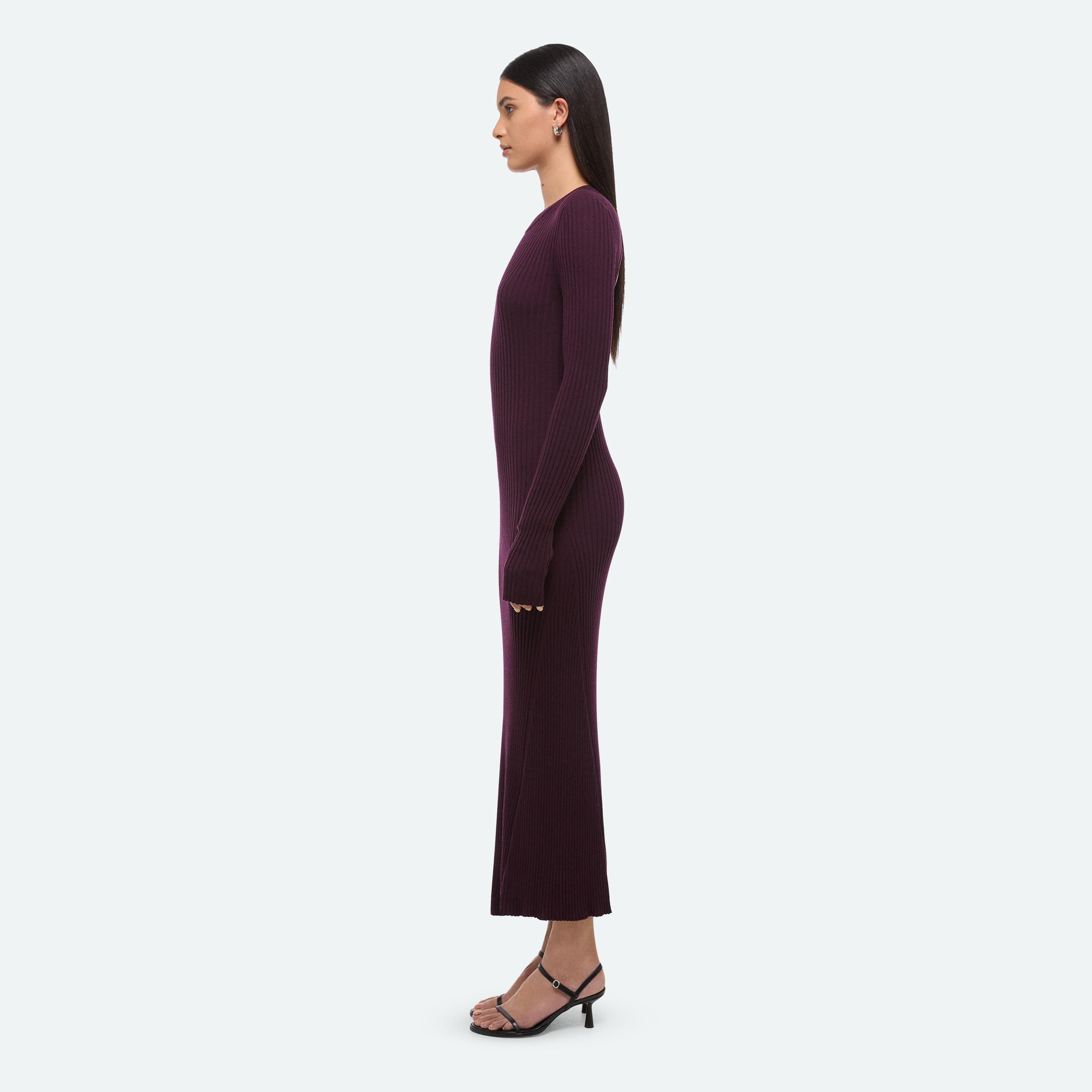 OPEN-BACK RIBBED DRESS - 4