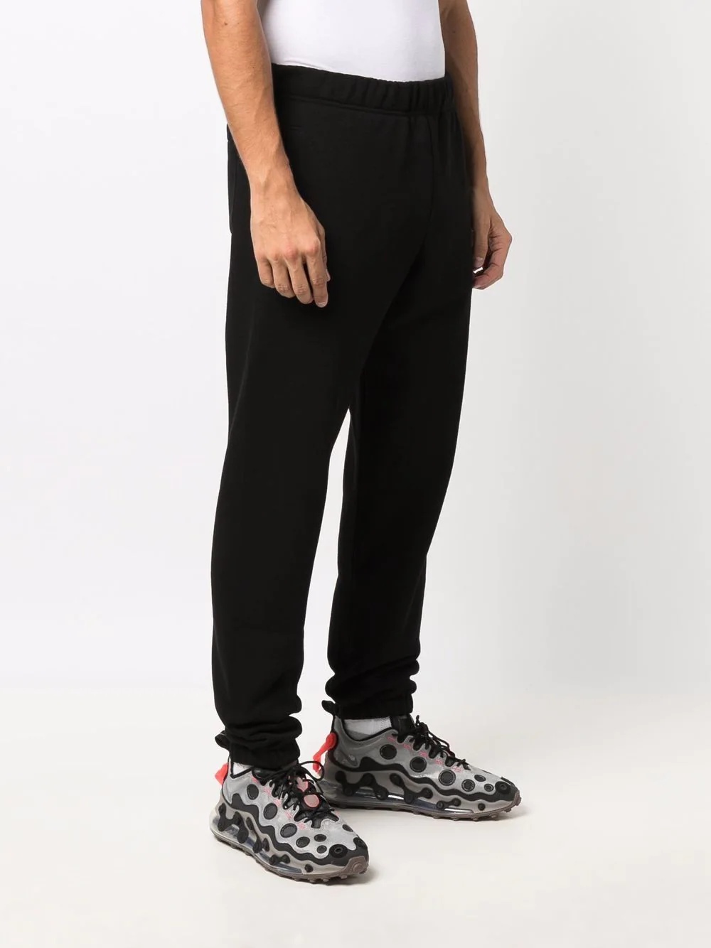 elasticated-waist cotton-blend track pants - 3