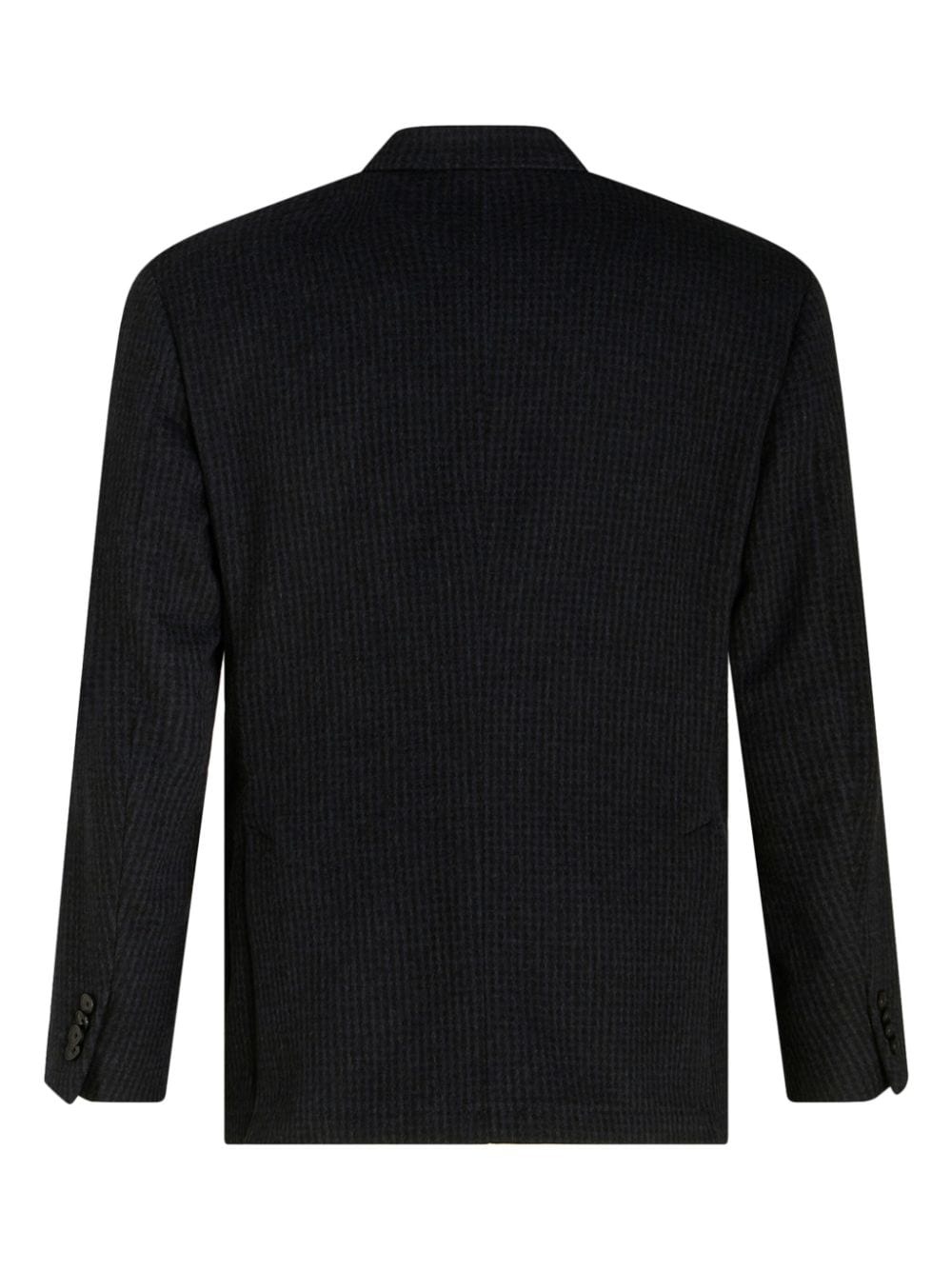 notched-lapels single-breasted blazer - 6
