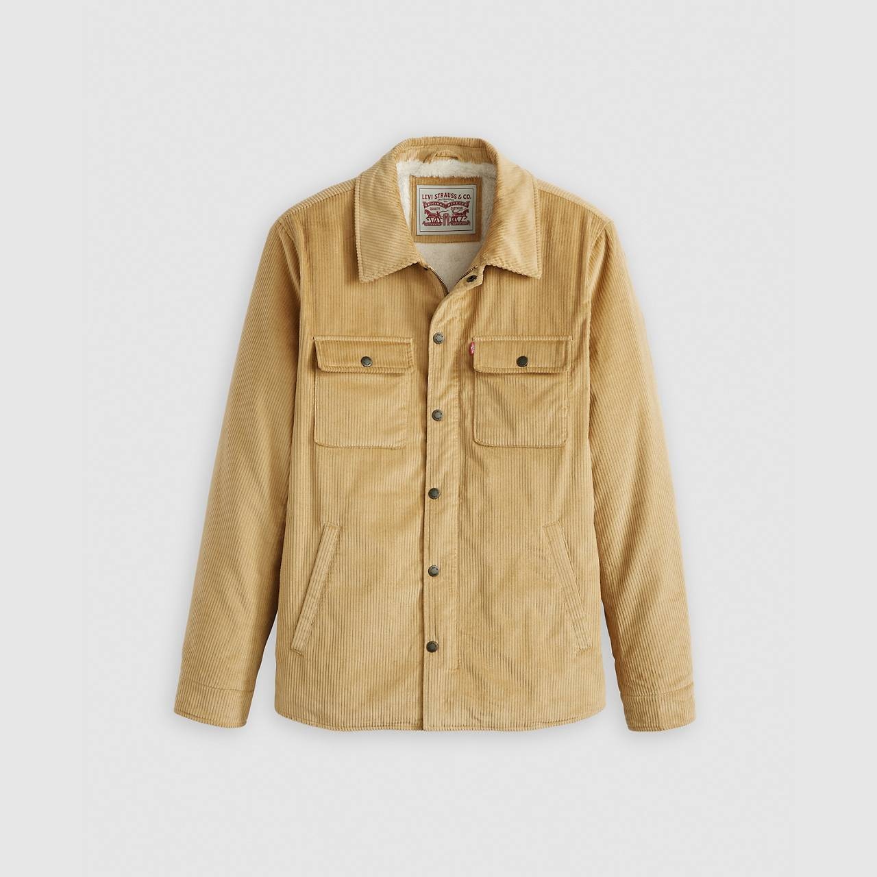 SHERPA LINED CORDUROY SHACKET - 1