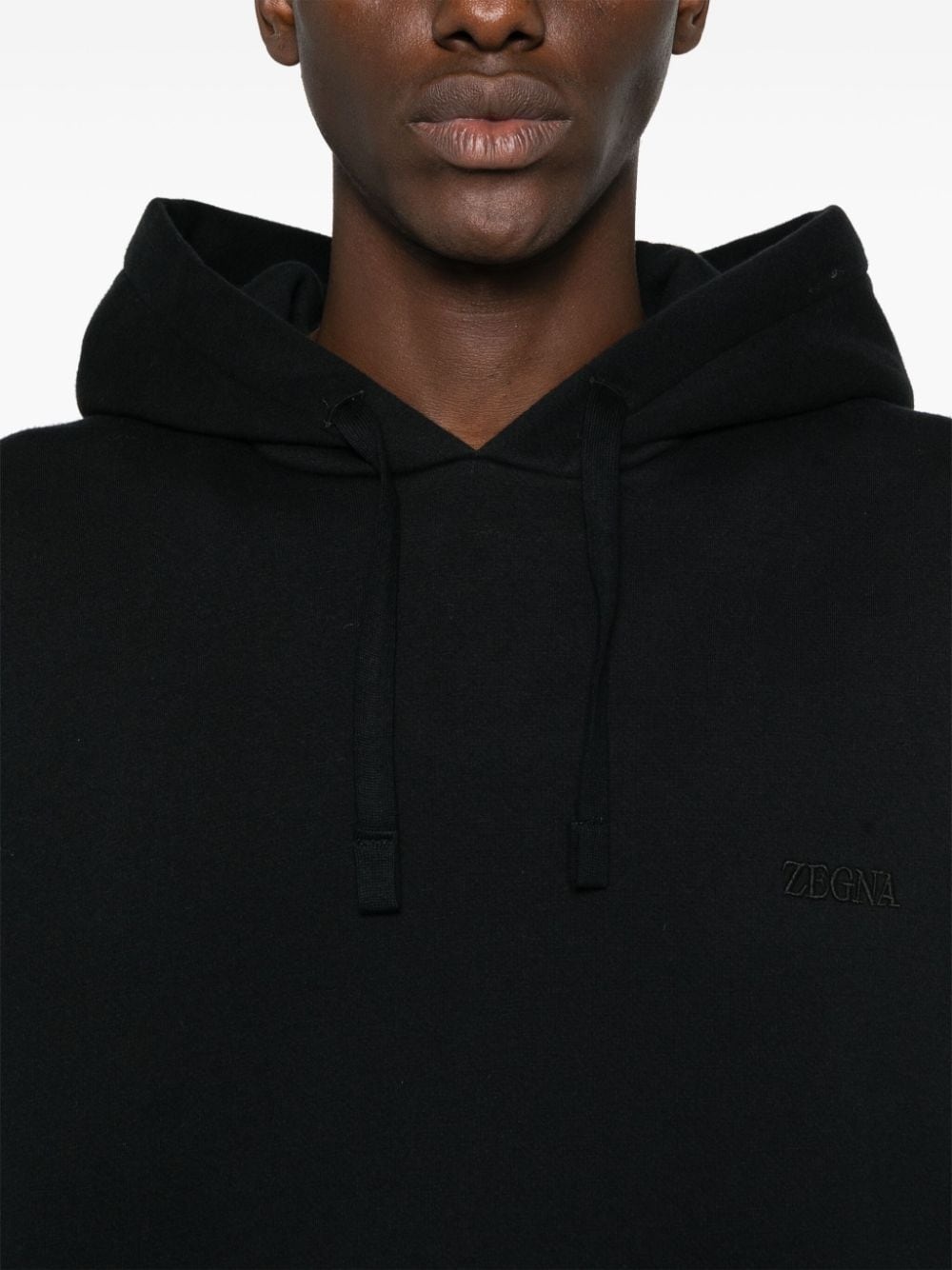 logo-embroidered hoodie - 5