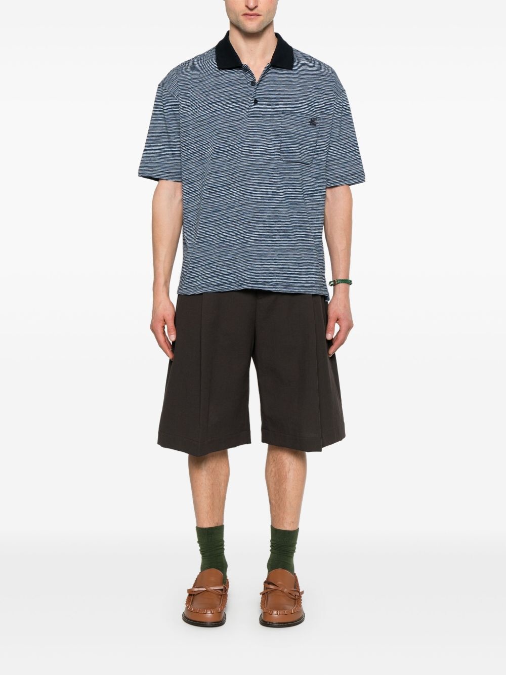 striped polo shirt - 2