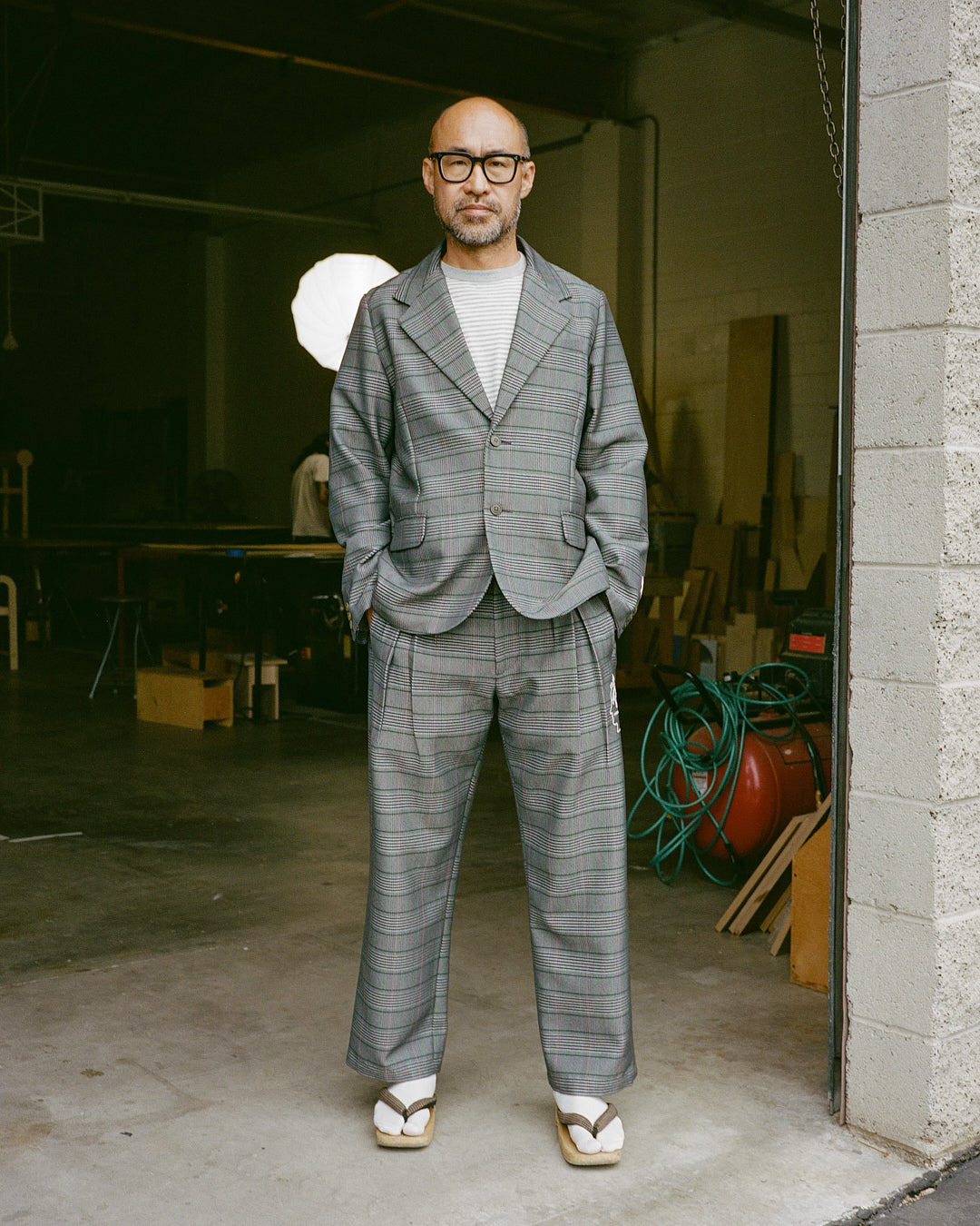 Brooks Brothers California Glen Check Blazer - Grey - 7