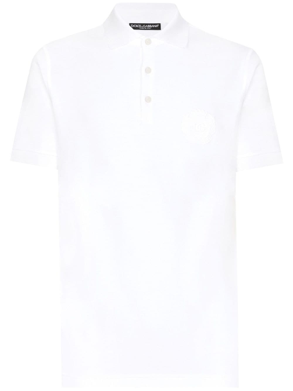 cotton-piqué polo shirt - 1
