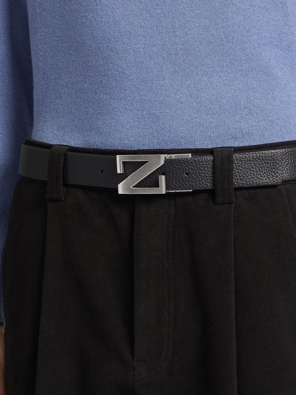 leather reversible belt - 3