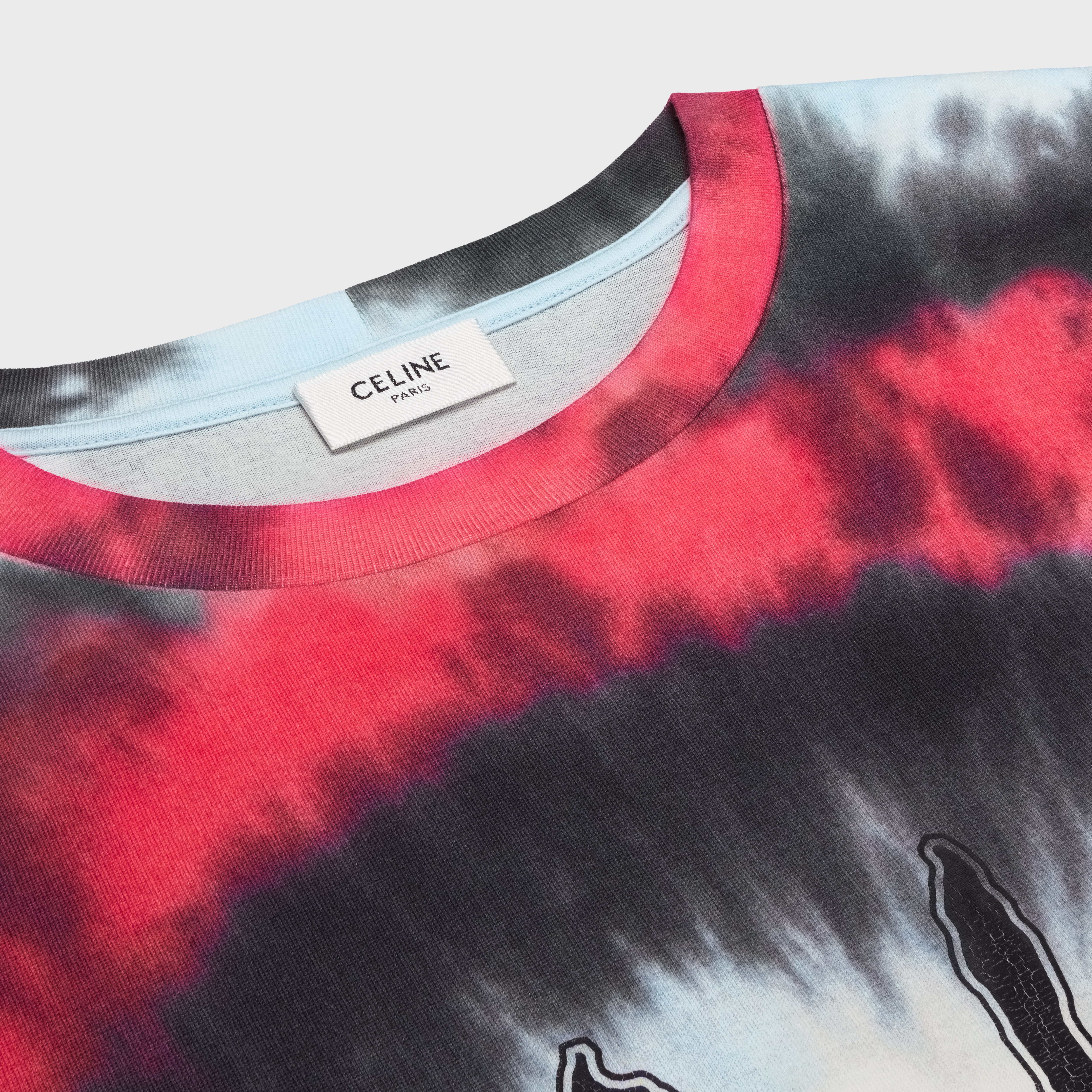 celine loose t-shirt in tie-dye - 3