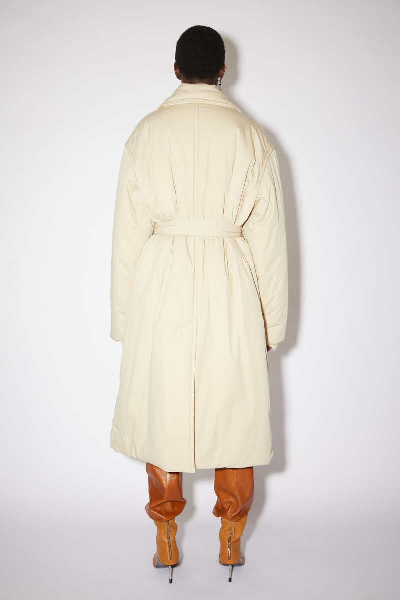 Belted padded coat - Beige 3