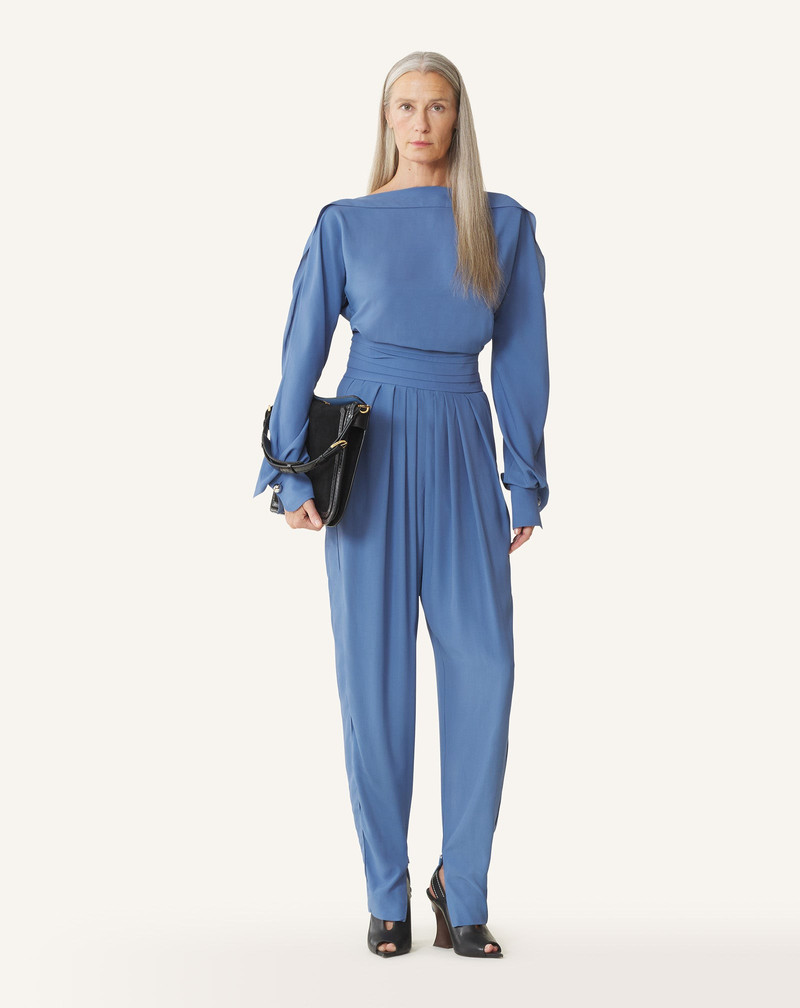Lanvin DRAPED PANTS IN CREPE DE CHINE outlook