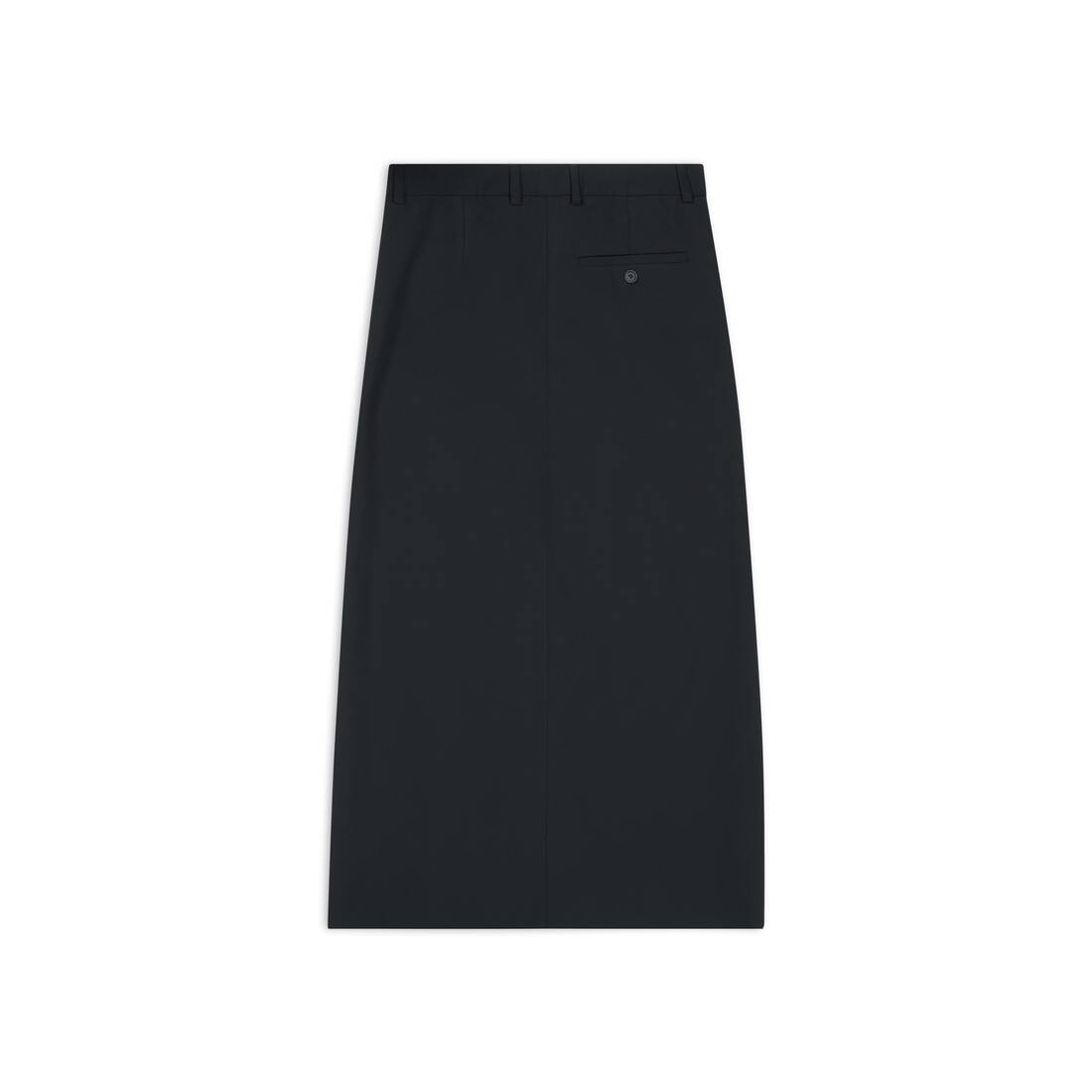 Slit Tailored Skirt in Black - 6