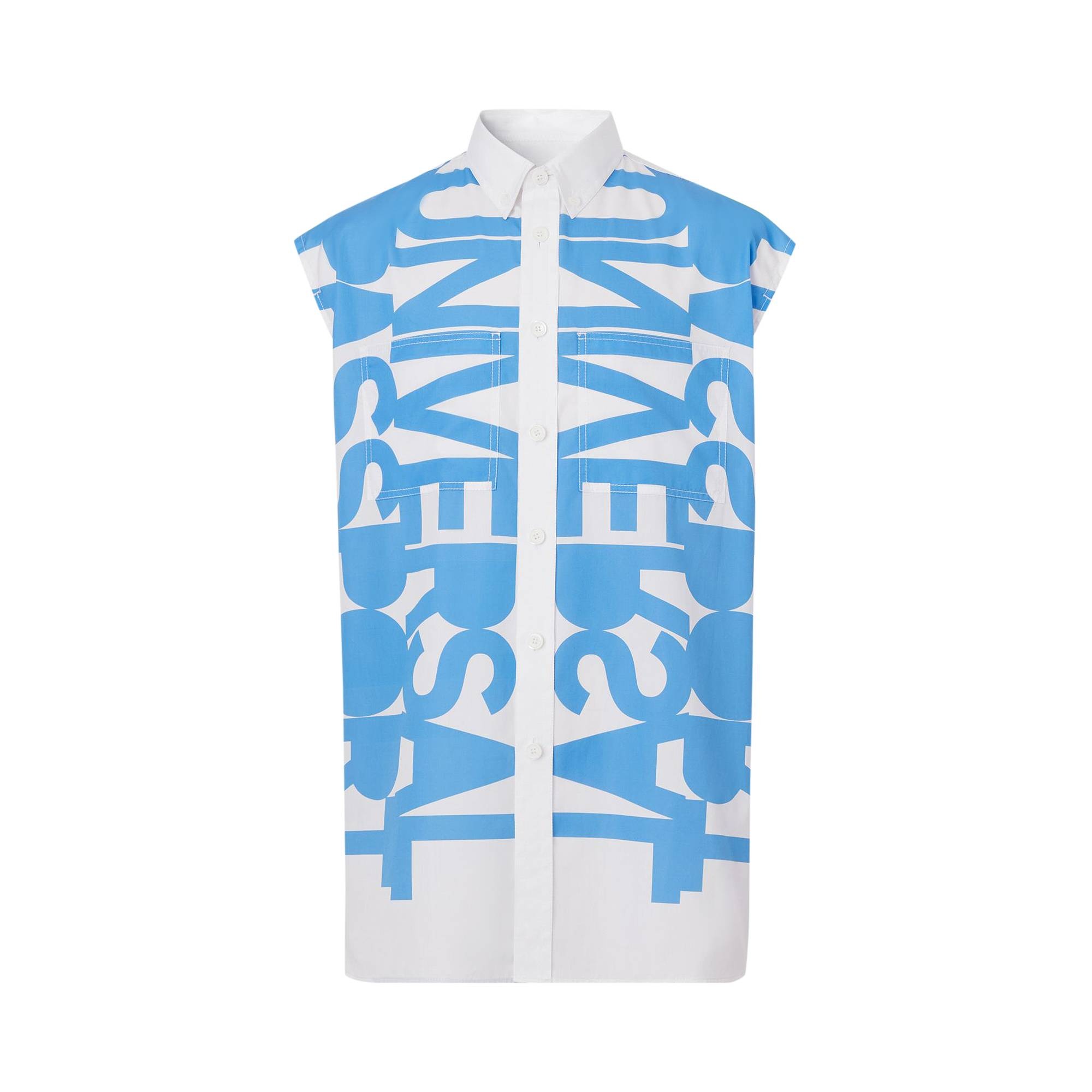 Burberry Universal Passport Sleeveless Shirt 'Blue Topaz' - 1