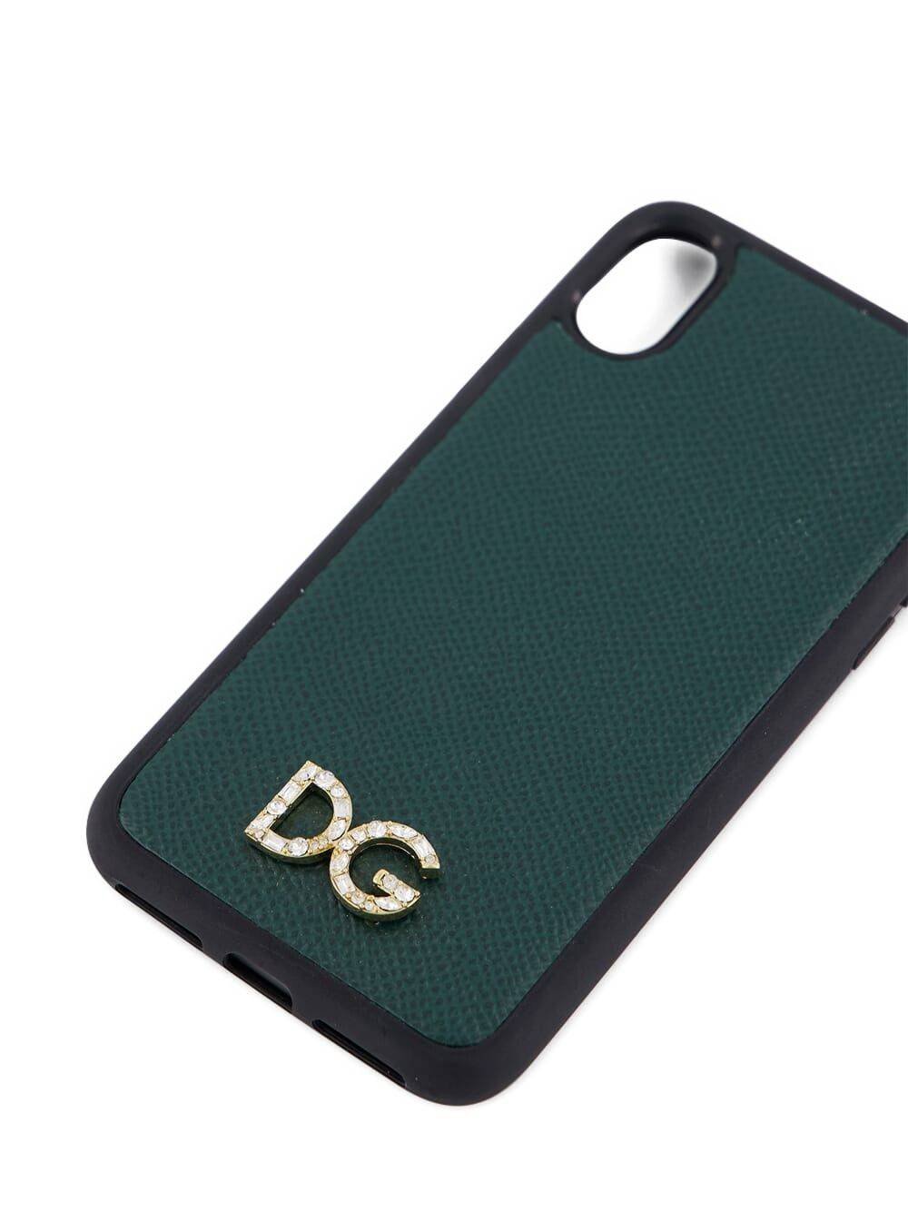 crystal-embellished leather X-XS iPhone cover - 2