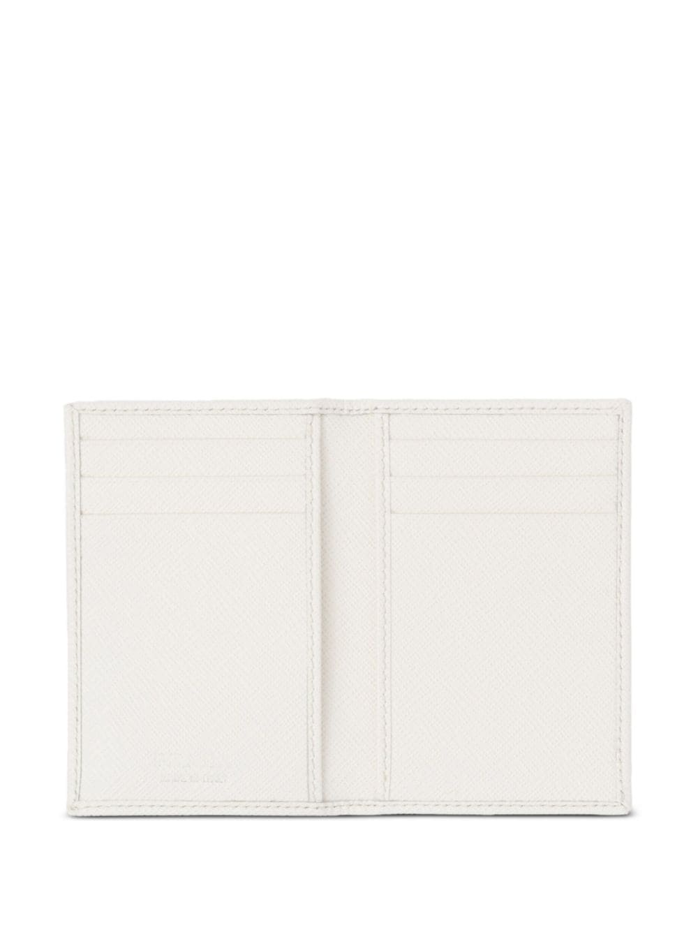 triangle-logo leather cardholder - 4