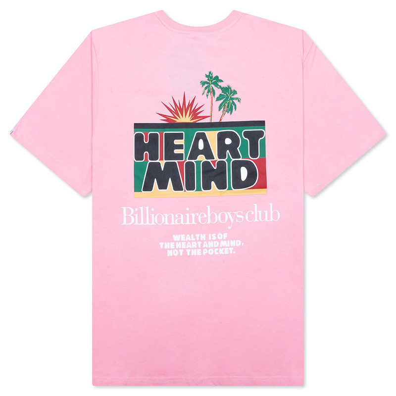 BILLIONAIRE BOYS CLUB PALMS TEE - CANDY PINK outlook