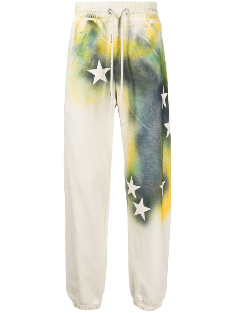 star-print cotton track pants 1
