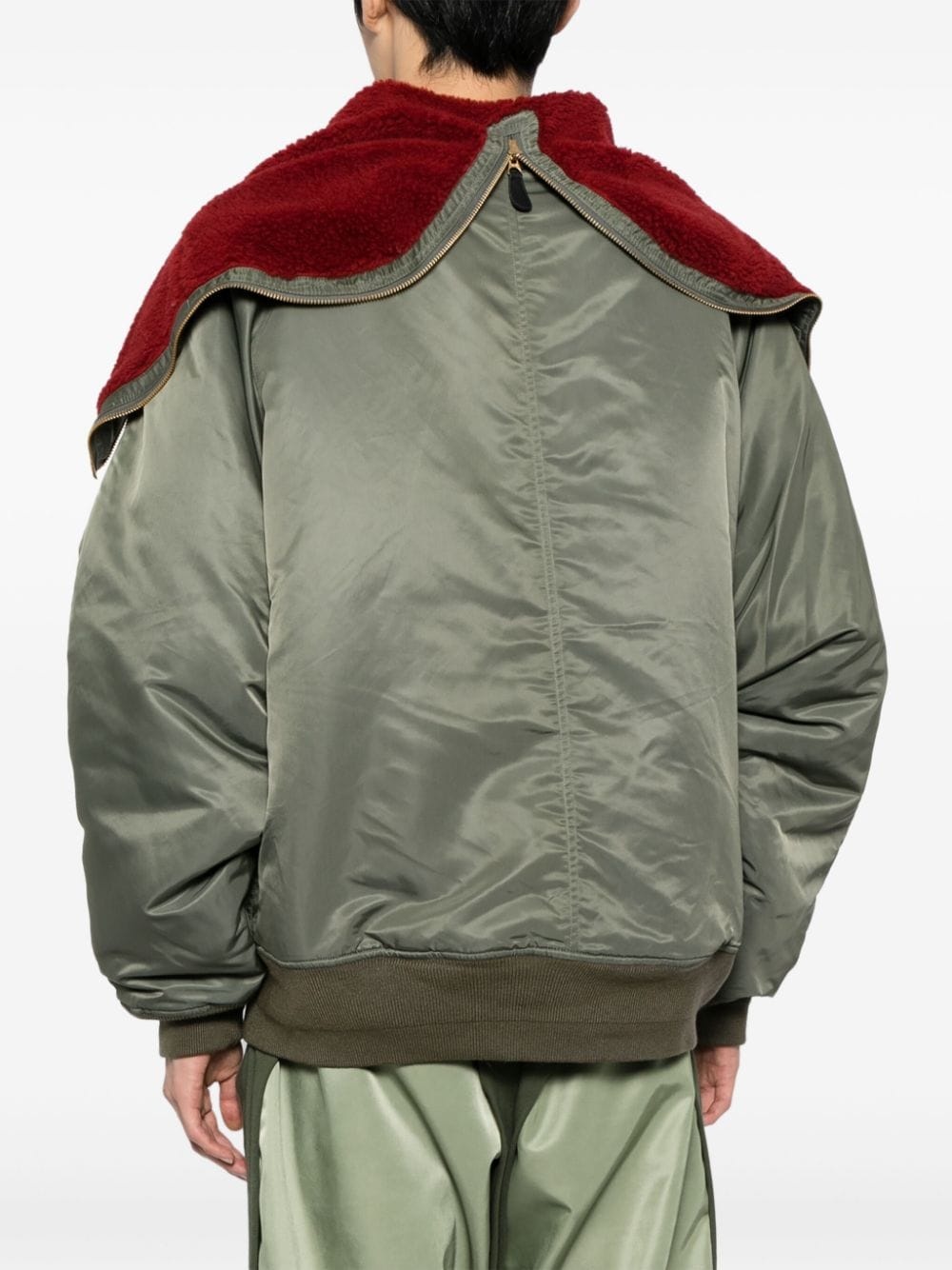 doublet Petal Mouth Hood Bomber Jacket | club21 | REVERSIBLE