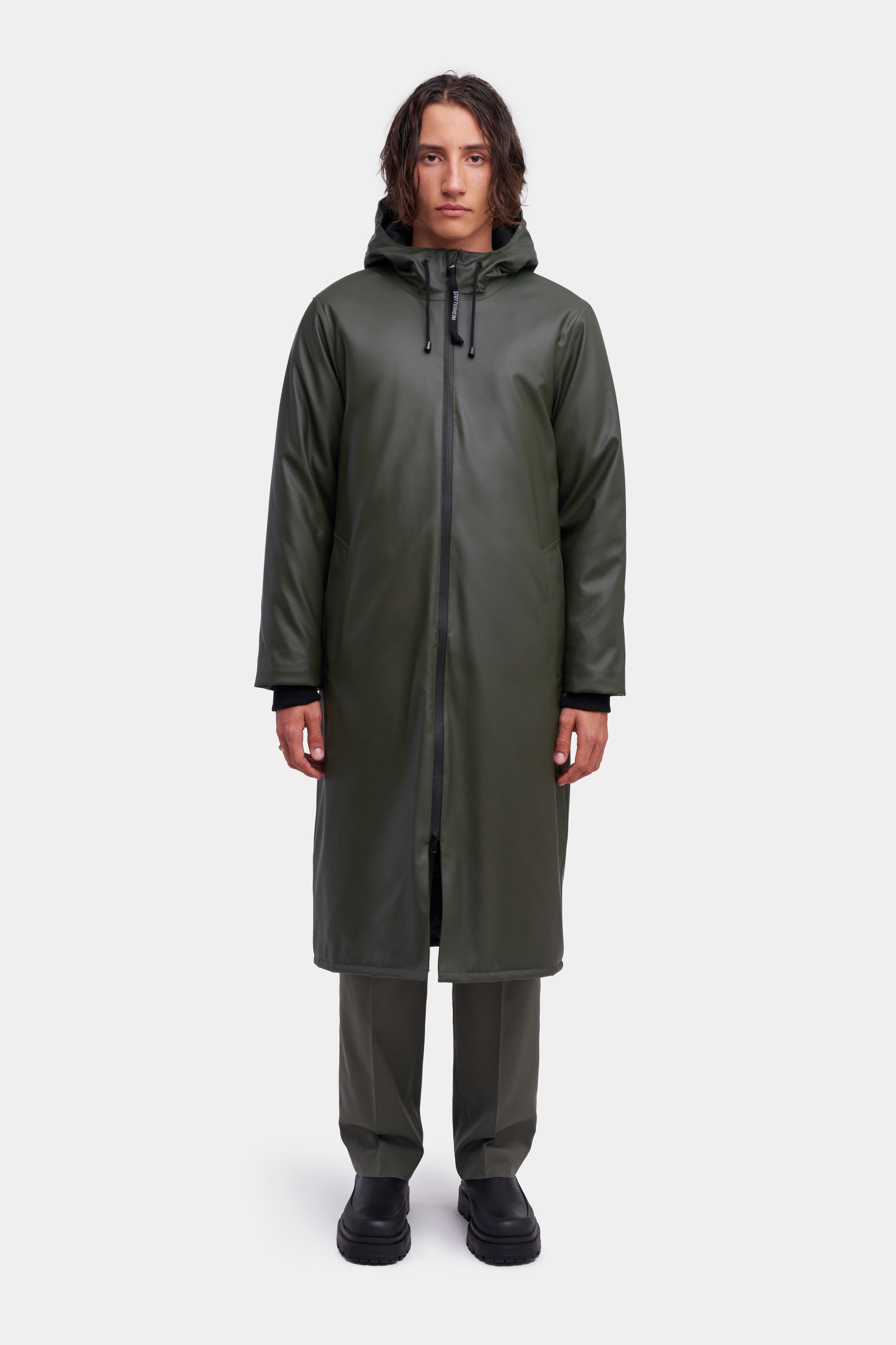 Stockholm Long Winter Jacket Green - 2