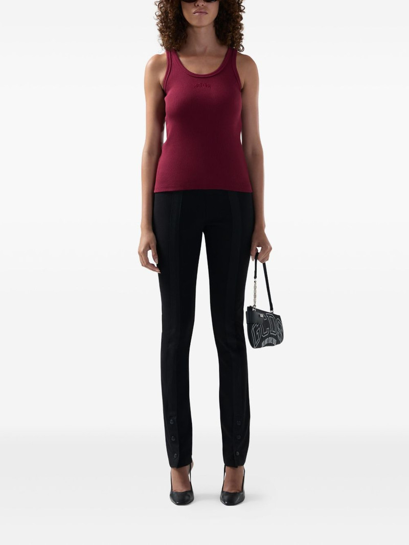GCDS ribbed embroidered tank top outlook