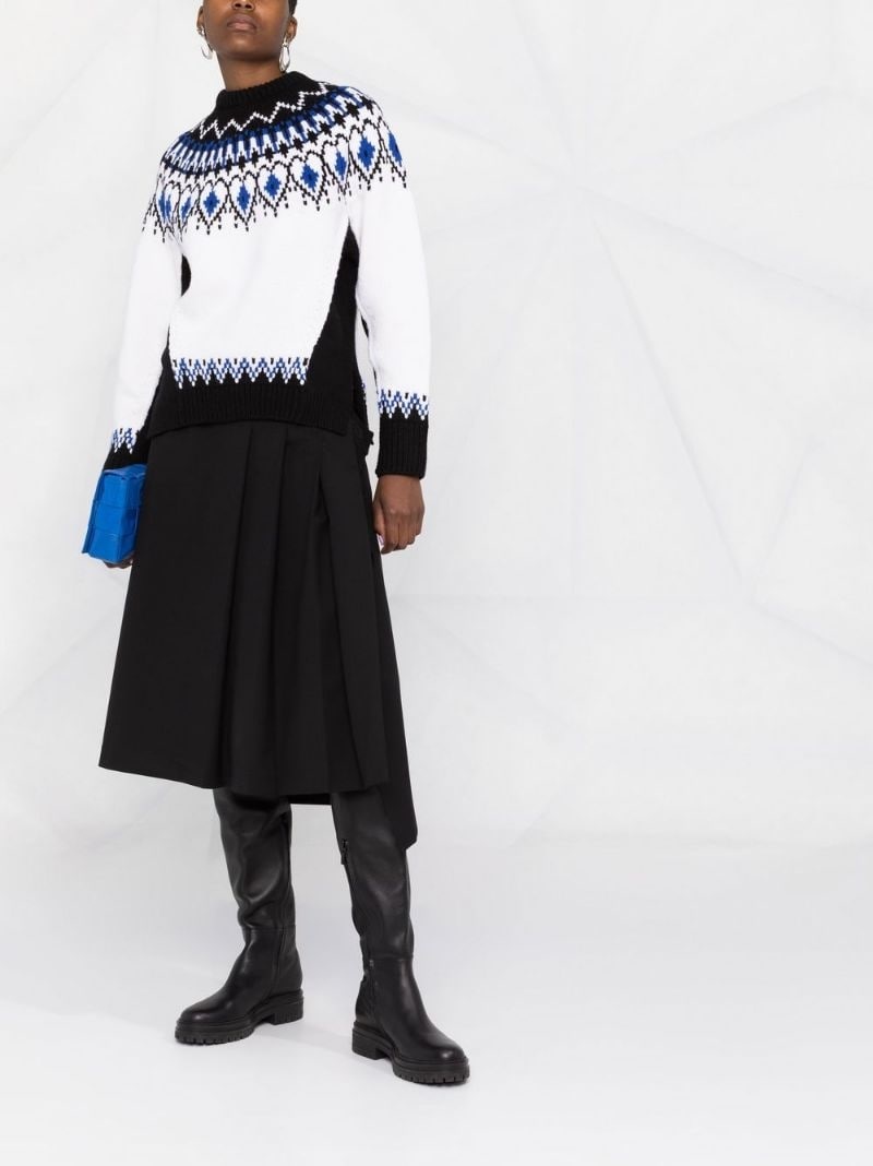 fair-isle intarsia wool jumper - 2