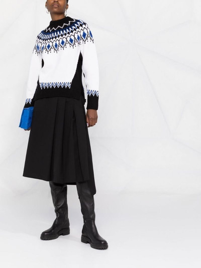 Alexander McQueen fair-isle intarsia wool jumper outlook