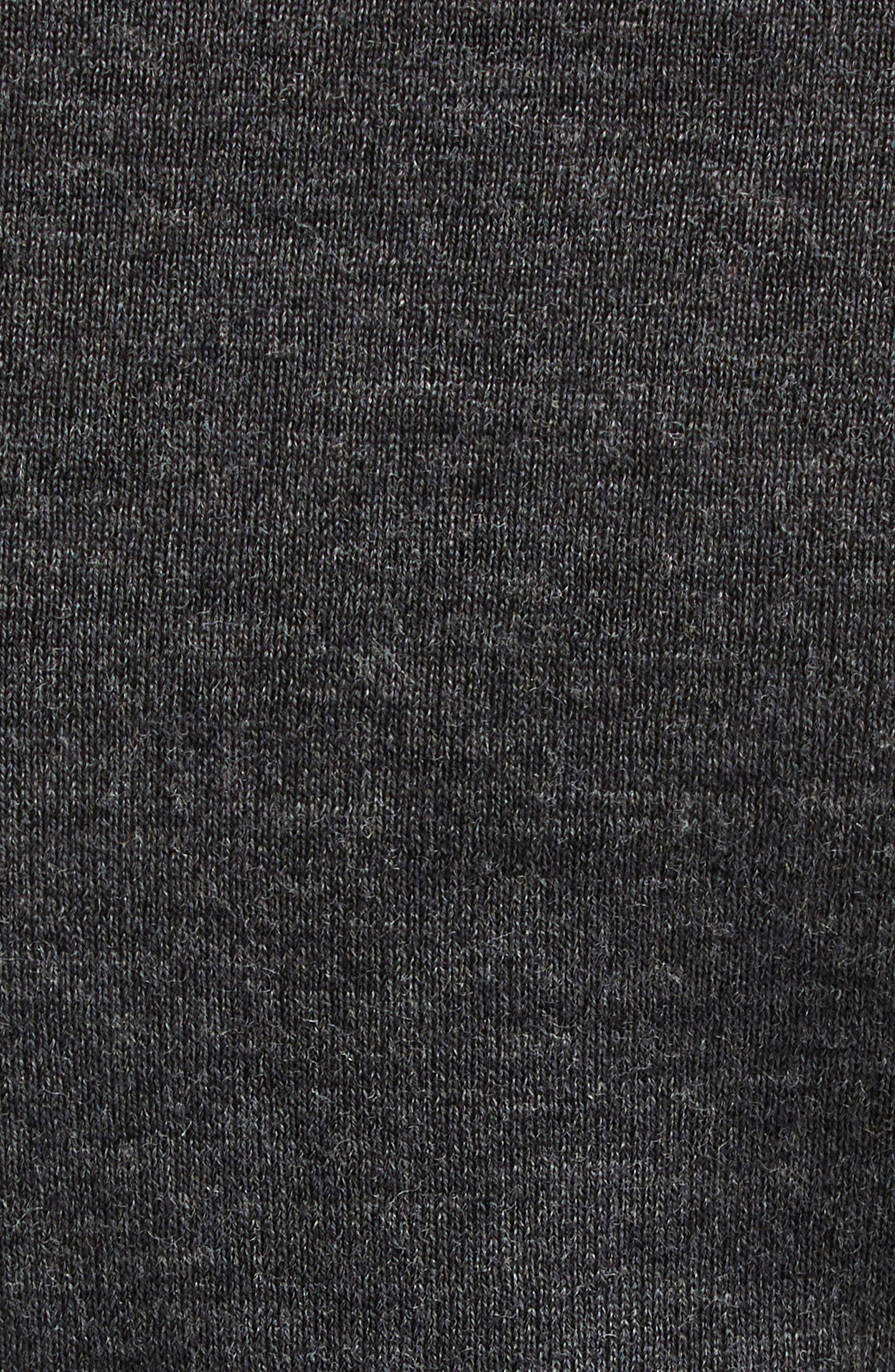 Carolina Herrera Embroidered Long Sleeve Virgin Wool & Silk Crewneck Sweater in Charcoal Grey at Nor - 7