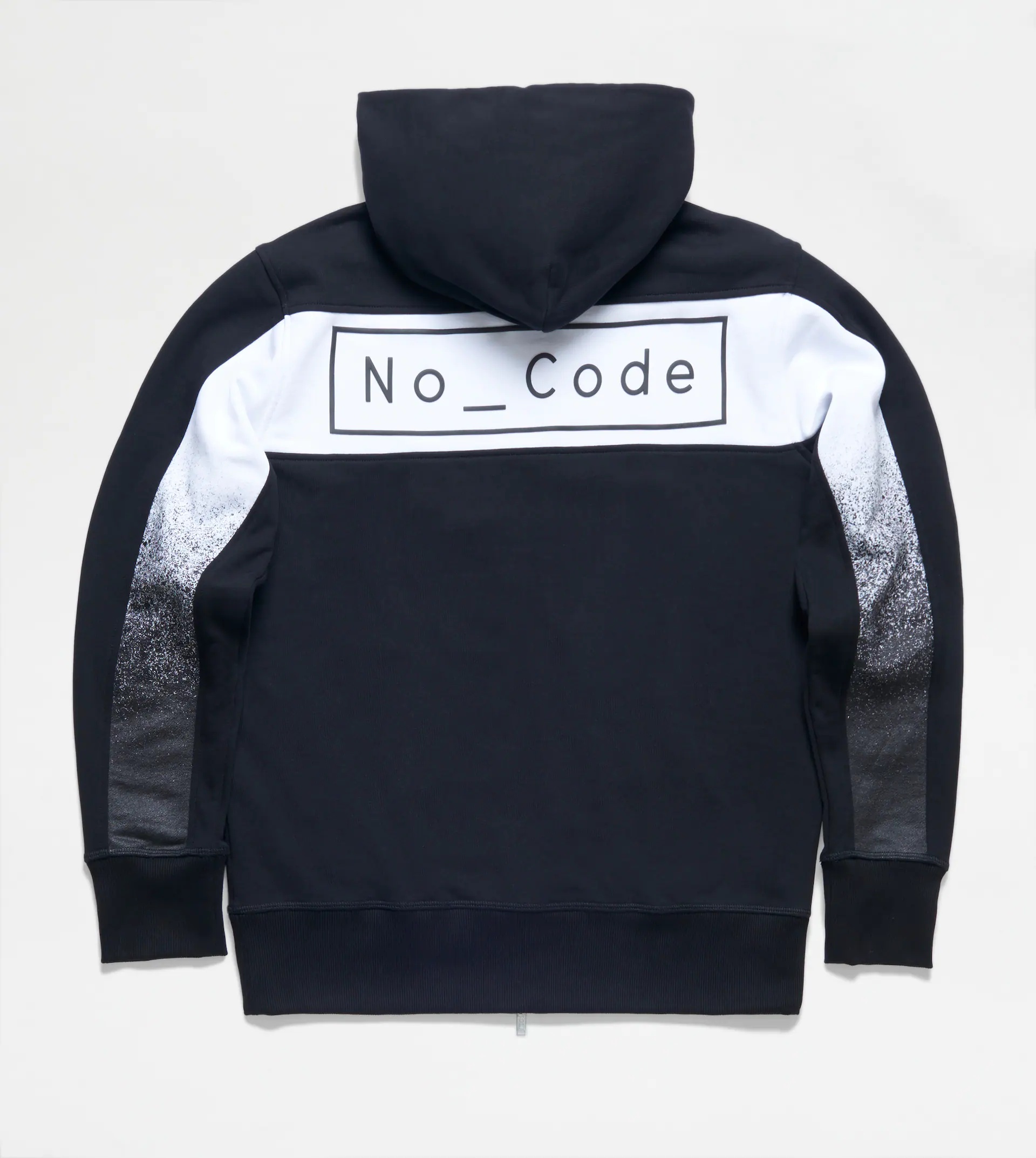 ZIPPED HOODIE NO_CODE - BLACK - 8