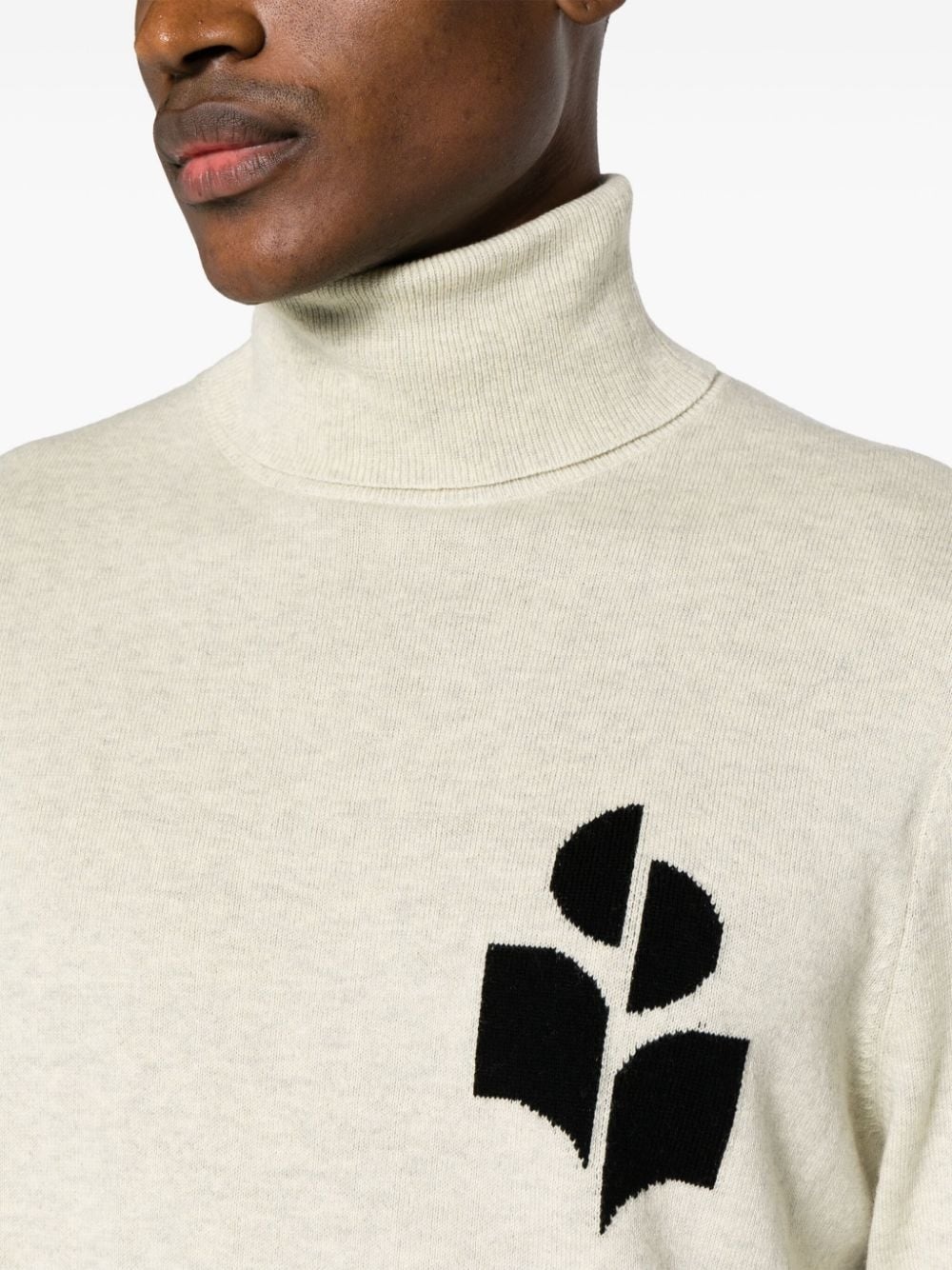 Enzo logo-intarsia jumper - 5