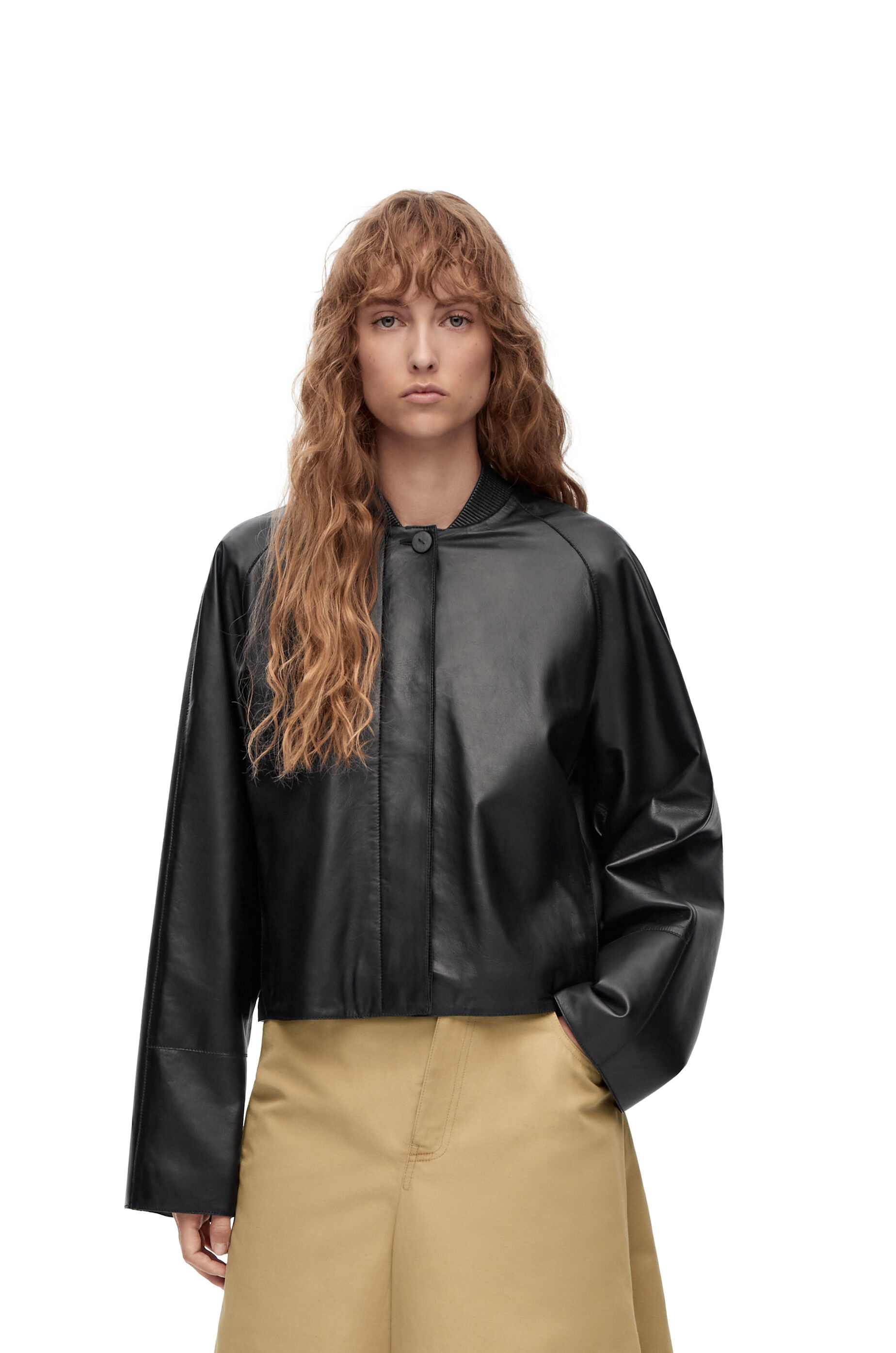 Button jacket in nappa - 3