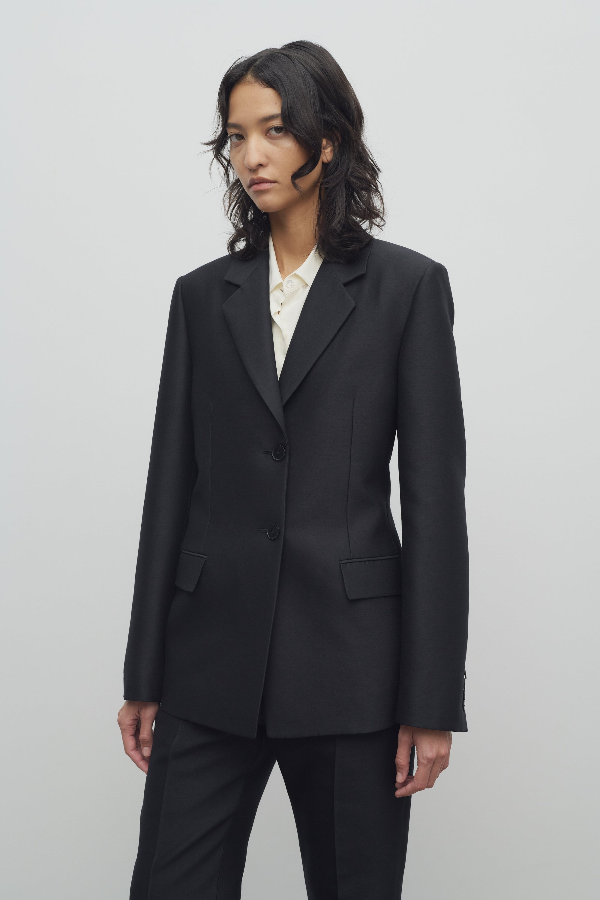Harlee Jacket in Wool and Silk - 3